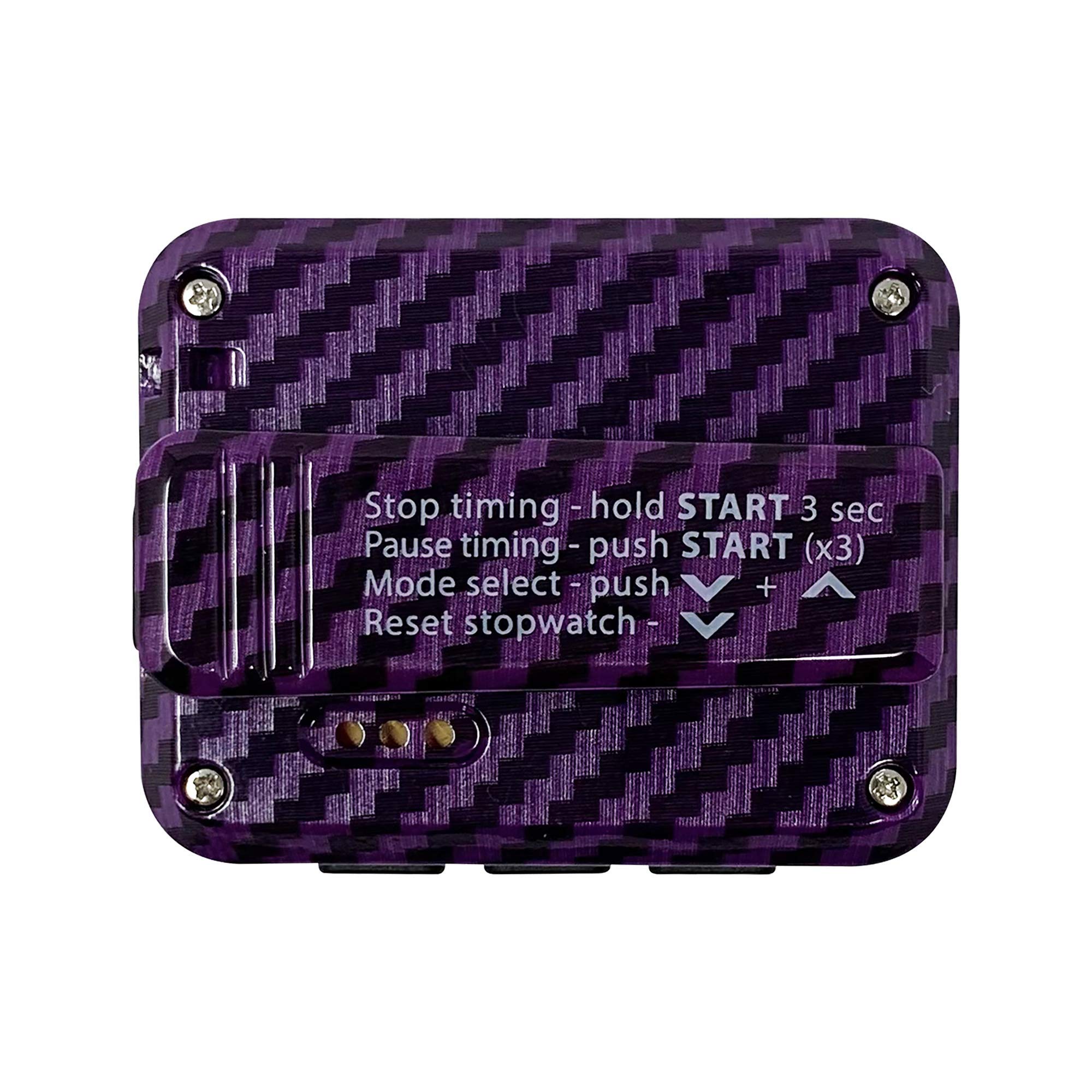 Gymboss Charge Interval Timer And Stopwatch (Carbon Purple)