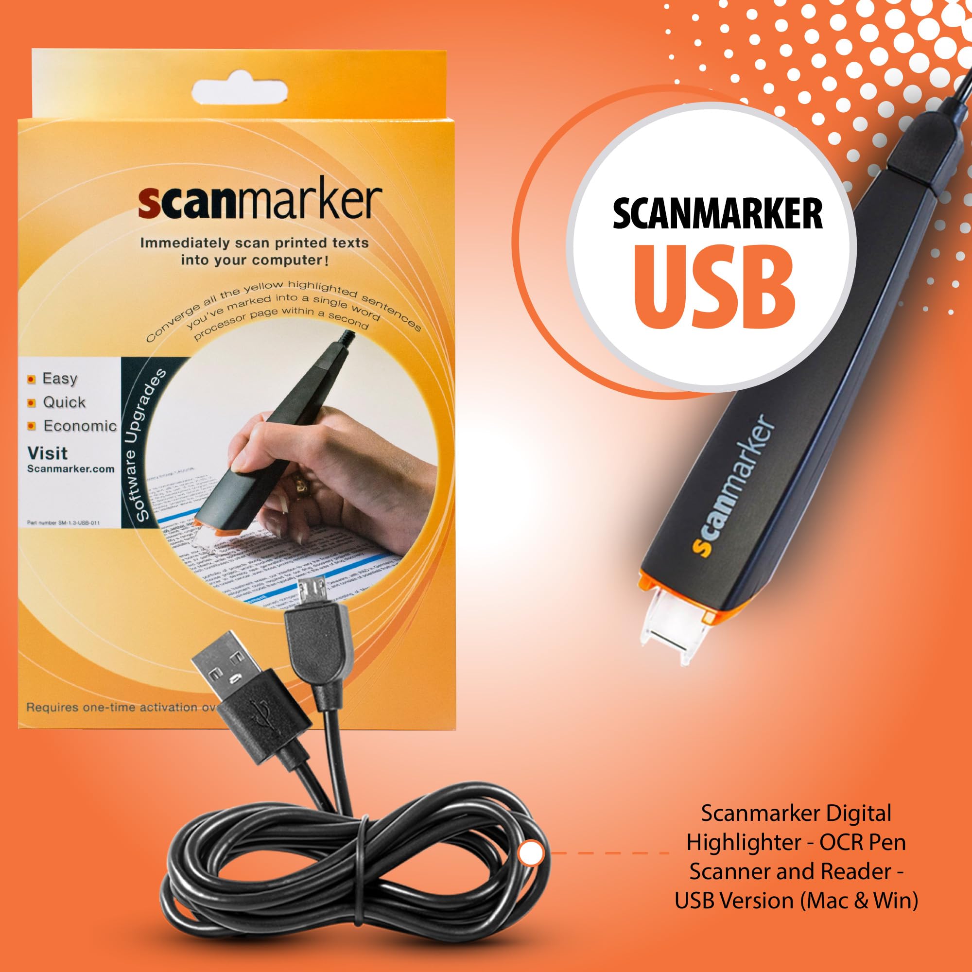 Scanmarker Digital Highlighter   Ocr Pen Scanner And Reader   Usb Version (Mac & Win)