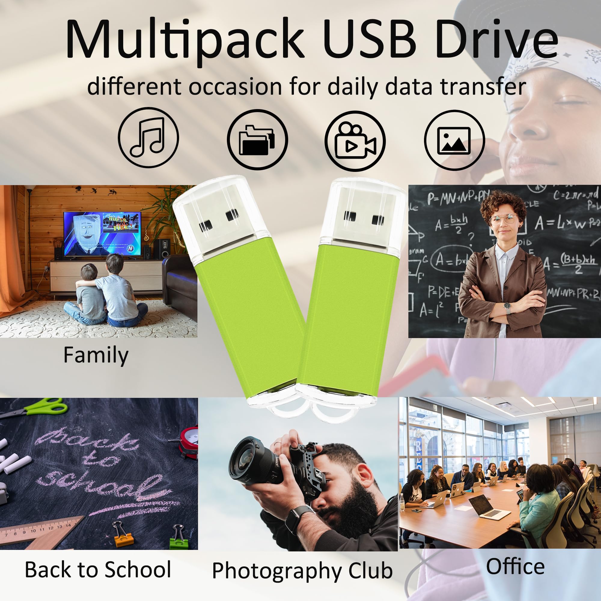 Usb Memory Stick 4Gb Usb Flash Drive 20 Pack, Nicepicten Usb Drive Thumb Drive Bulk 4Gb Zip Drive Usb Jump Drives Multipack Pend