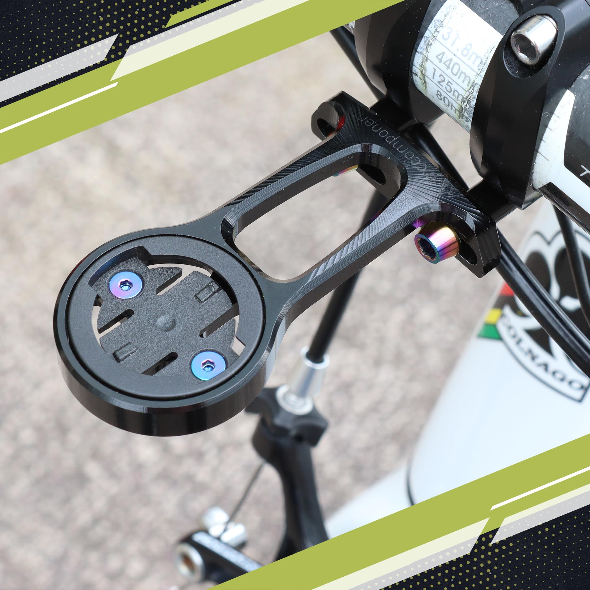 Jrc Components Stealth+ Premium Bike Mount | Compatible With All Wahoo Elemnt Gps Computers