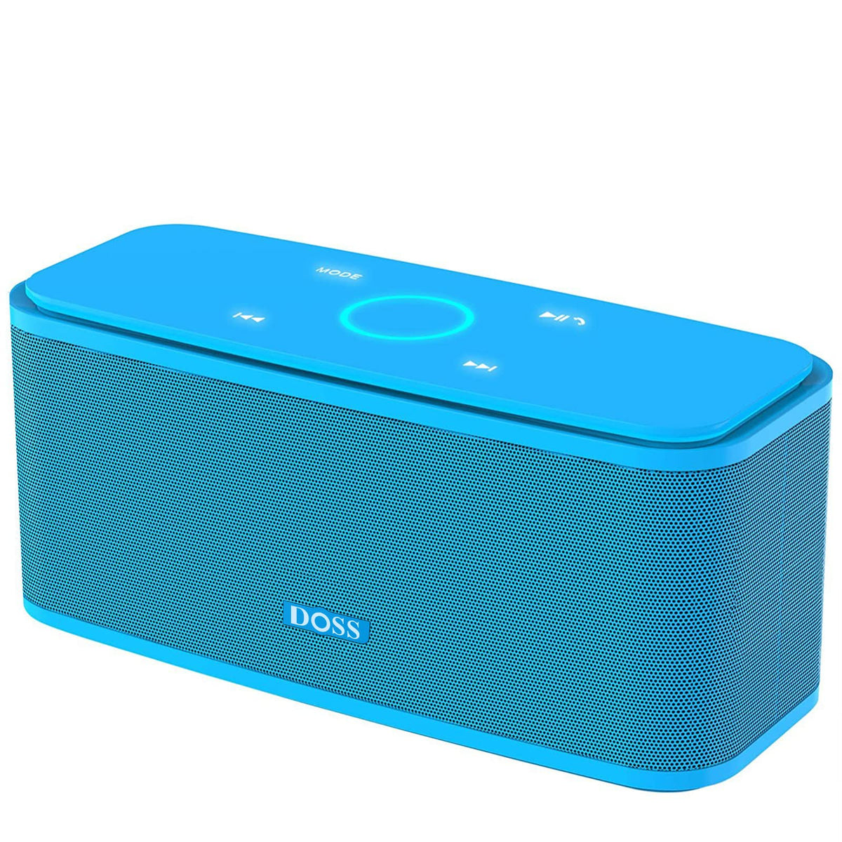 Doss Bluetooth Speaker, Soundbox Touch Portable Wireless Speaker With 12W Hd Sound And Bass, Ipx5 Water Resistant, 20H Playtime, Touch Control, Handsfree, Speaker For Home, Outdoor, Travel Blue