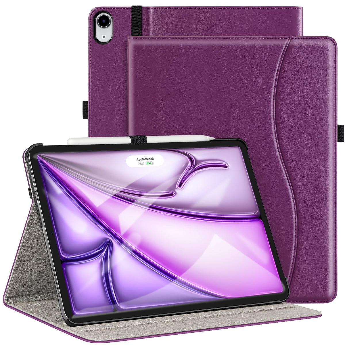 Ztotopcases For Ipad Air 13 Inch (M2) Case 2024/Ipad Pro 12.9 Inch 3Rd Generation 2018, Premium Leather Folio Cover (Supports Ip