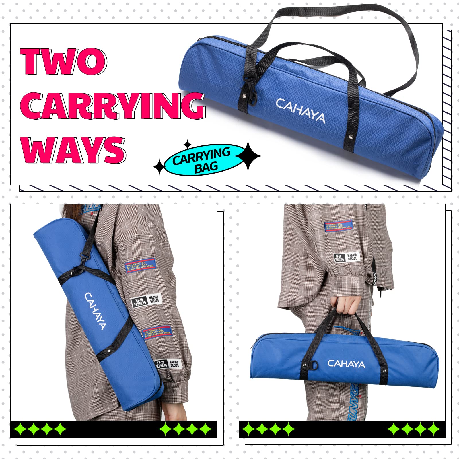 Cahaya Melodica 37 Keys With Carrying Bag And 2 With Mouthpieces Air Piano Keyboard Musical Instrument For Kids And Adults, Blue