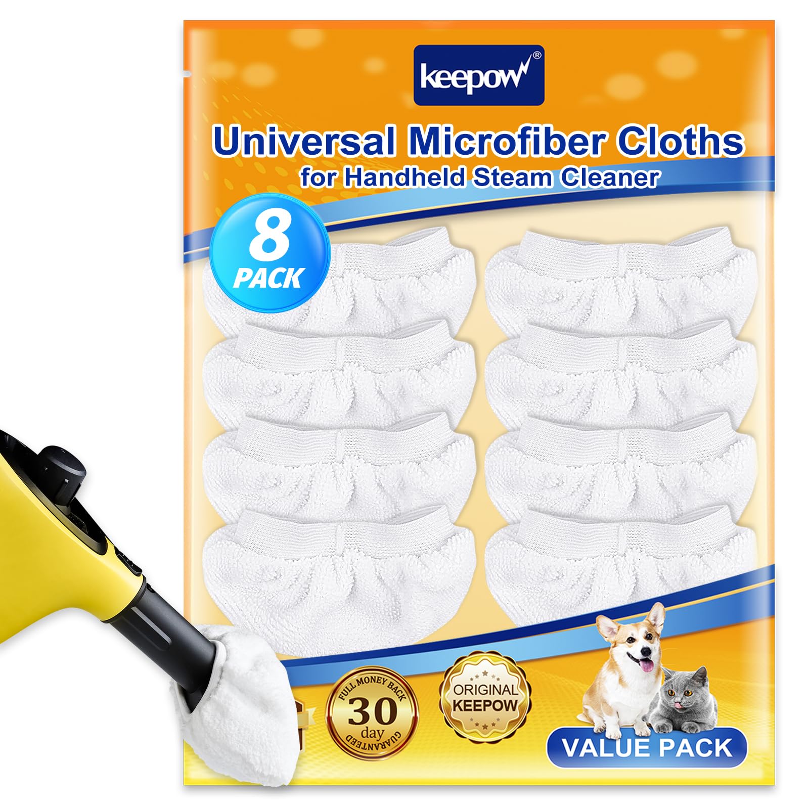 KEEPOW Universal Microfiber Cloths Compatible with Bissell Steam Shot Omni