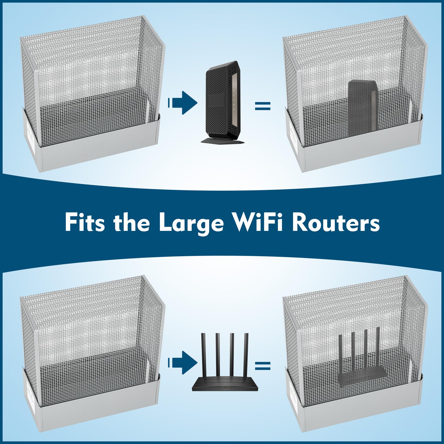 Fengind Large Wifi Router Cover, About 90% Of Wifi Router Emf And 5G Is Blocked, Allows Uninterrupted Use, Shielding Wifi Router
