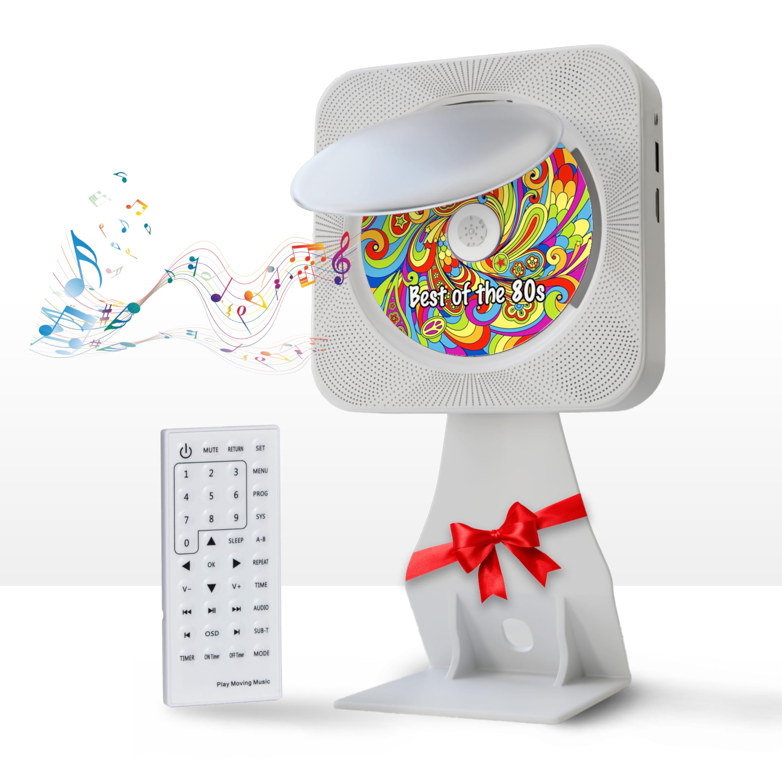 Player Elite Portable Cd Players For Home   Desk And Wall Mount Radio Cd Player. Hifi Desktop Cd Player With Radio, Dvd, Wireles