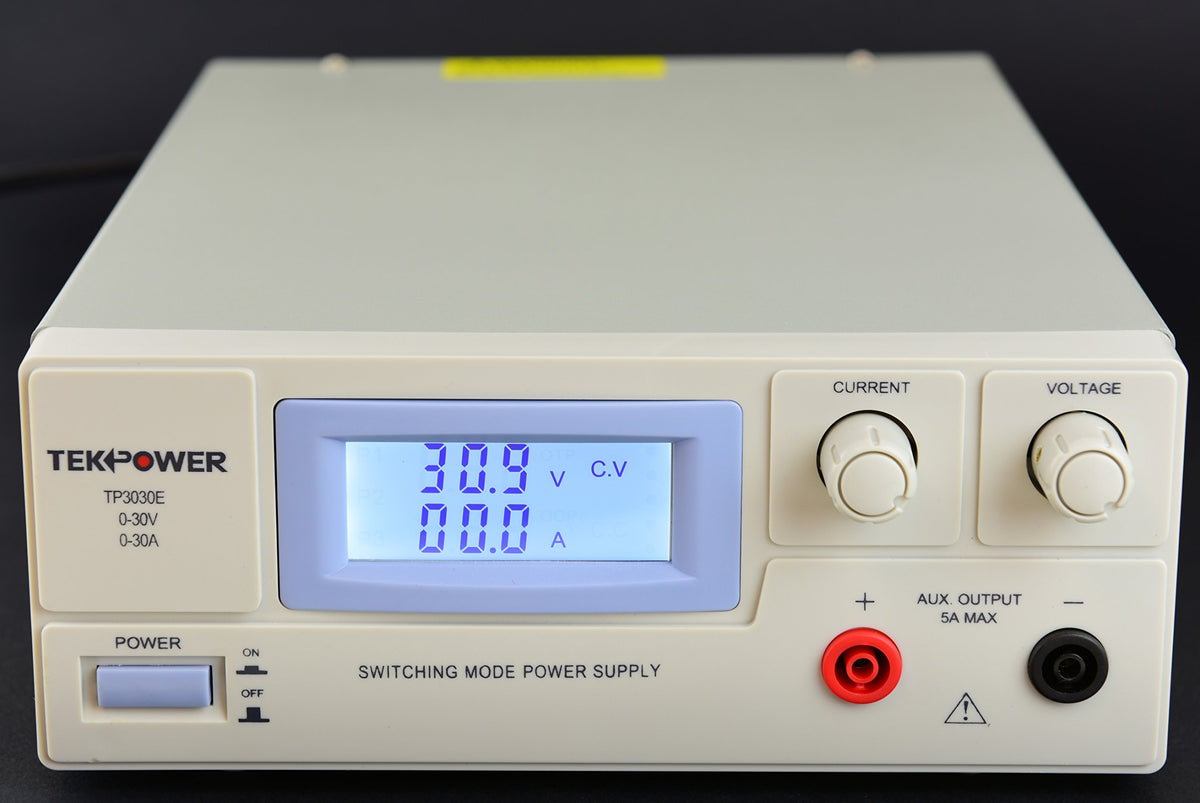 Tekpower Tp3030E Dc Adjustable Switching Power Supply 30V 30A, Digital Display With Back Light