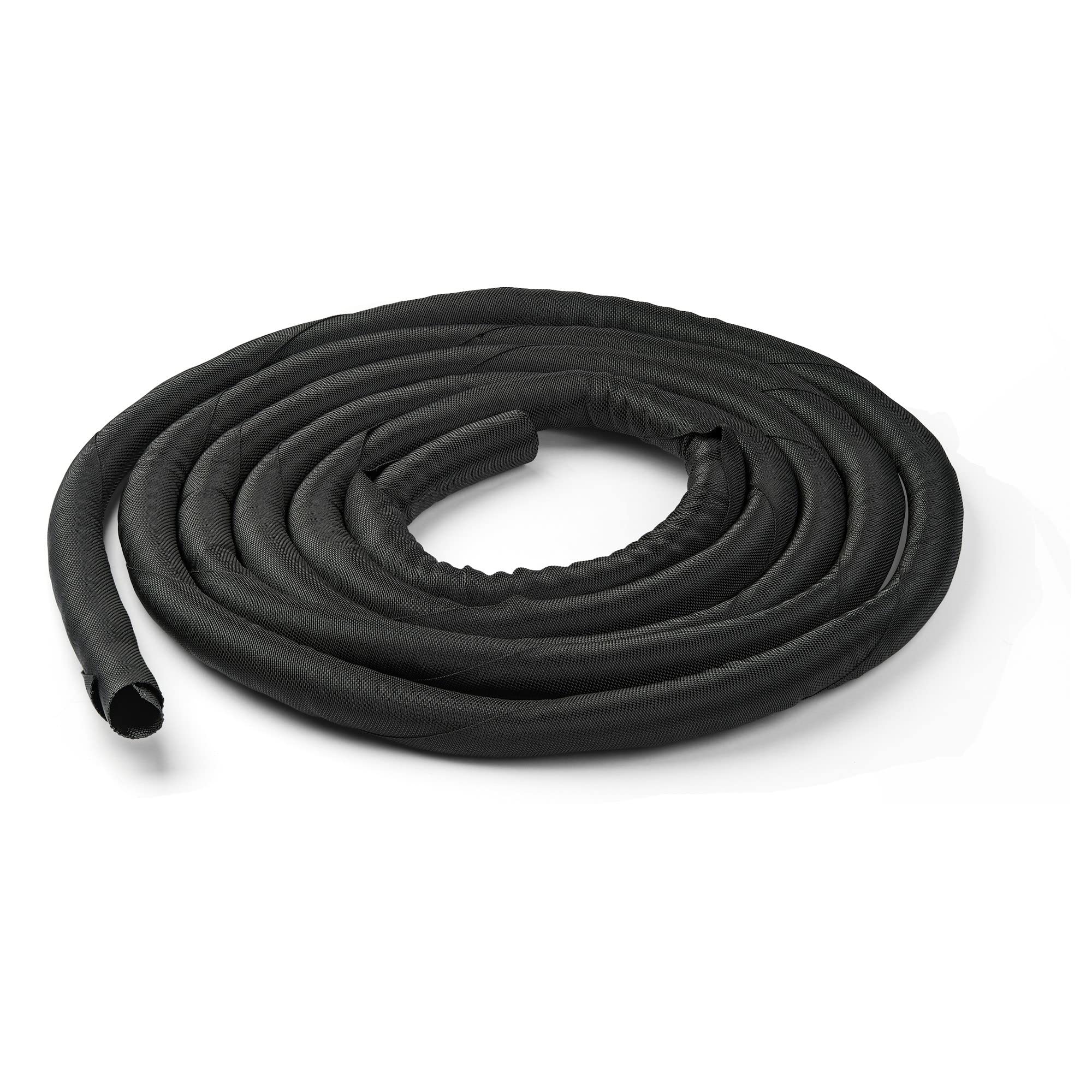 StarTech.com 15 (4.6m) Cable Management Sleeve - Flexible Coiled Cable Wrap - 1.0-1.5 Dia. Expandable Sleeve - Polyester Cord M