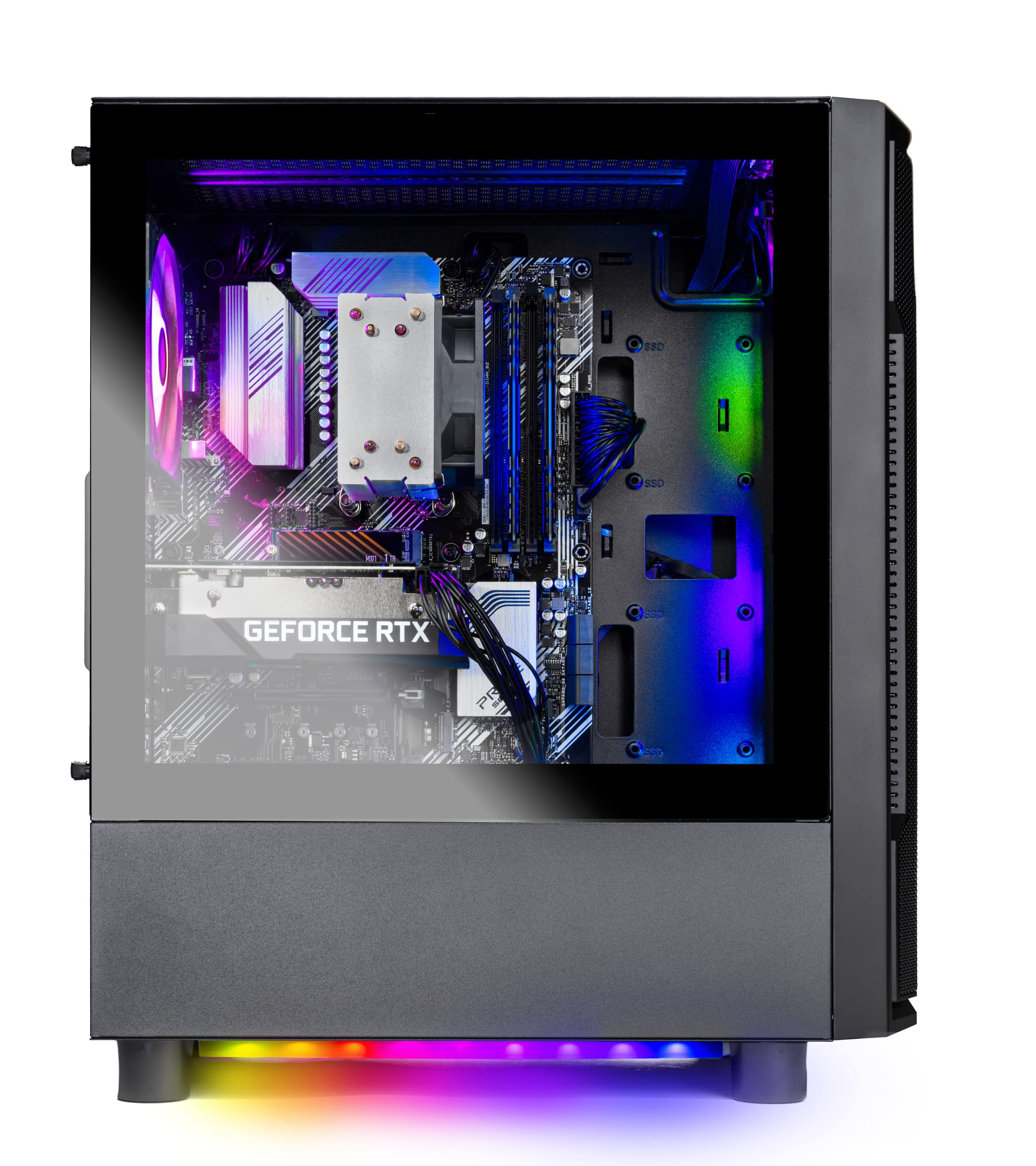 Skytech Gaming Shadow Gaming Pc Desktop - Amd Ryzen 5 5600X 3.7 Ghz, Nvidia Rtx 4060, 1Tb Nvme Ssd, 16Gb Ddr4 Ram 3200, 600W Gol