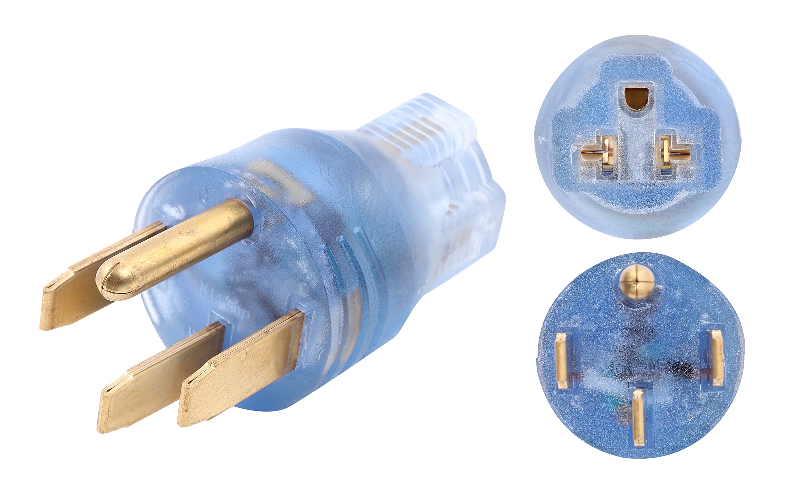 Onetak Nema 14 50P To 5 15R 5 20R 6 15R 6 20R Compact 240V 50 Amp 3 Prong Male Plug To 240V 15 Amp 20 Amp 3 Prong Female Recepta