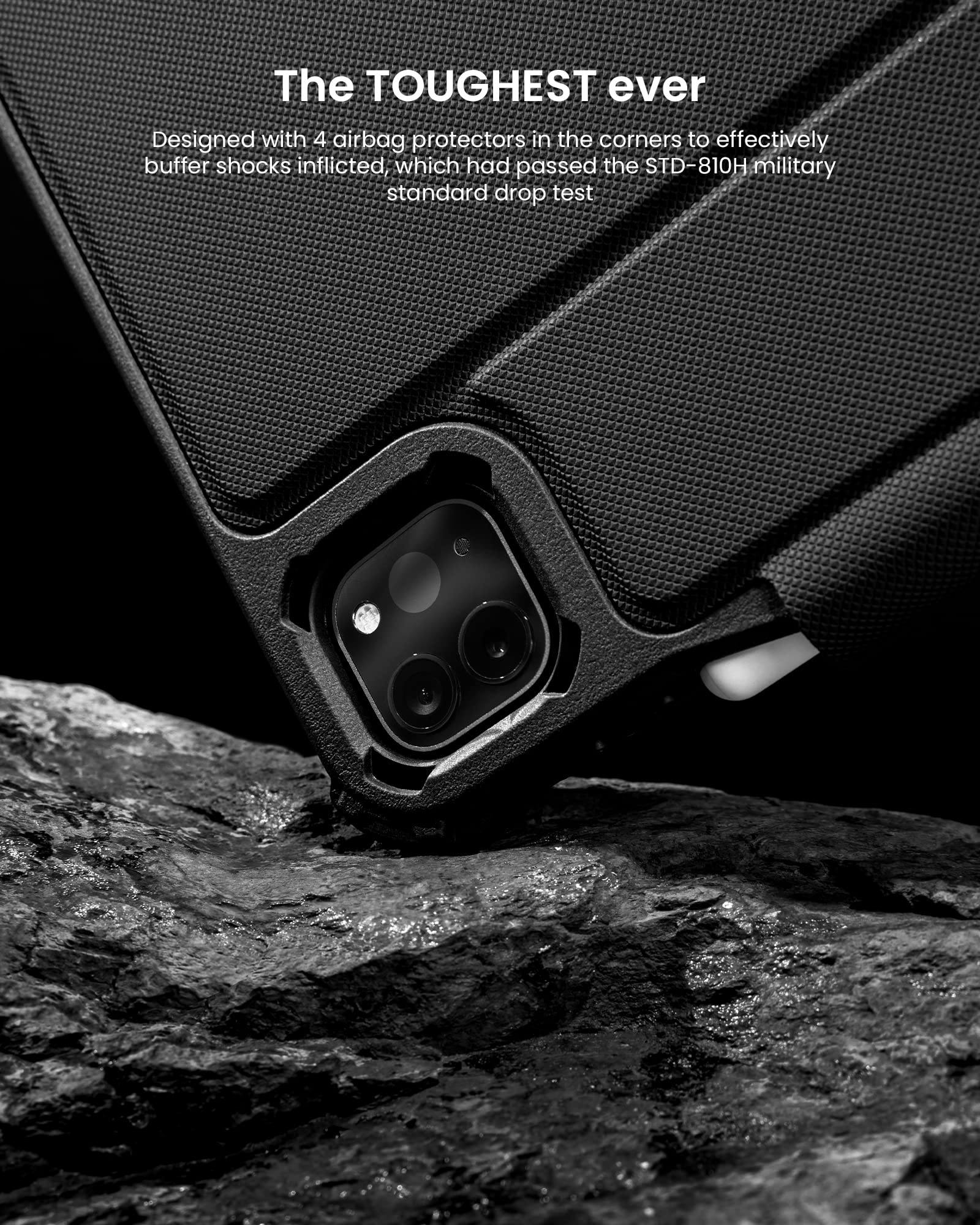 Tomtoc Ipad Pro Case Ultra Detachable For 12.9 Inch Ipad Pro 6Th/5Th Gen (M2&M1), Protective Case With Airbag Protectors & 3 Magnetic Stand Modes Cover, Supporting Wireless Apple Pencil Charging