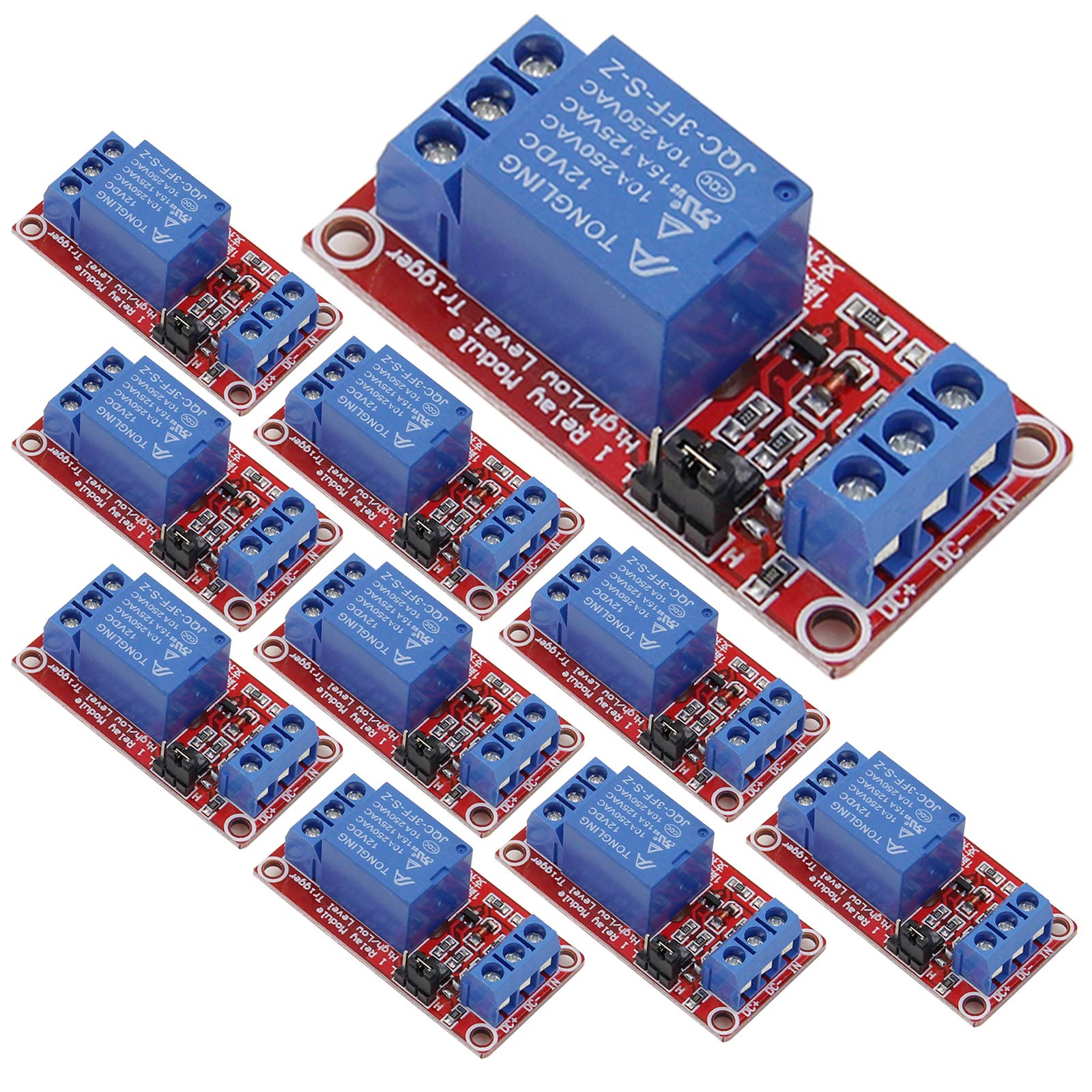 Anmbest Relay Module With Optocoupler High/Low Level Trigger For Arduino (12, 12V Relay 1 Channel)