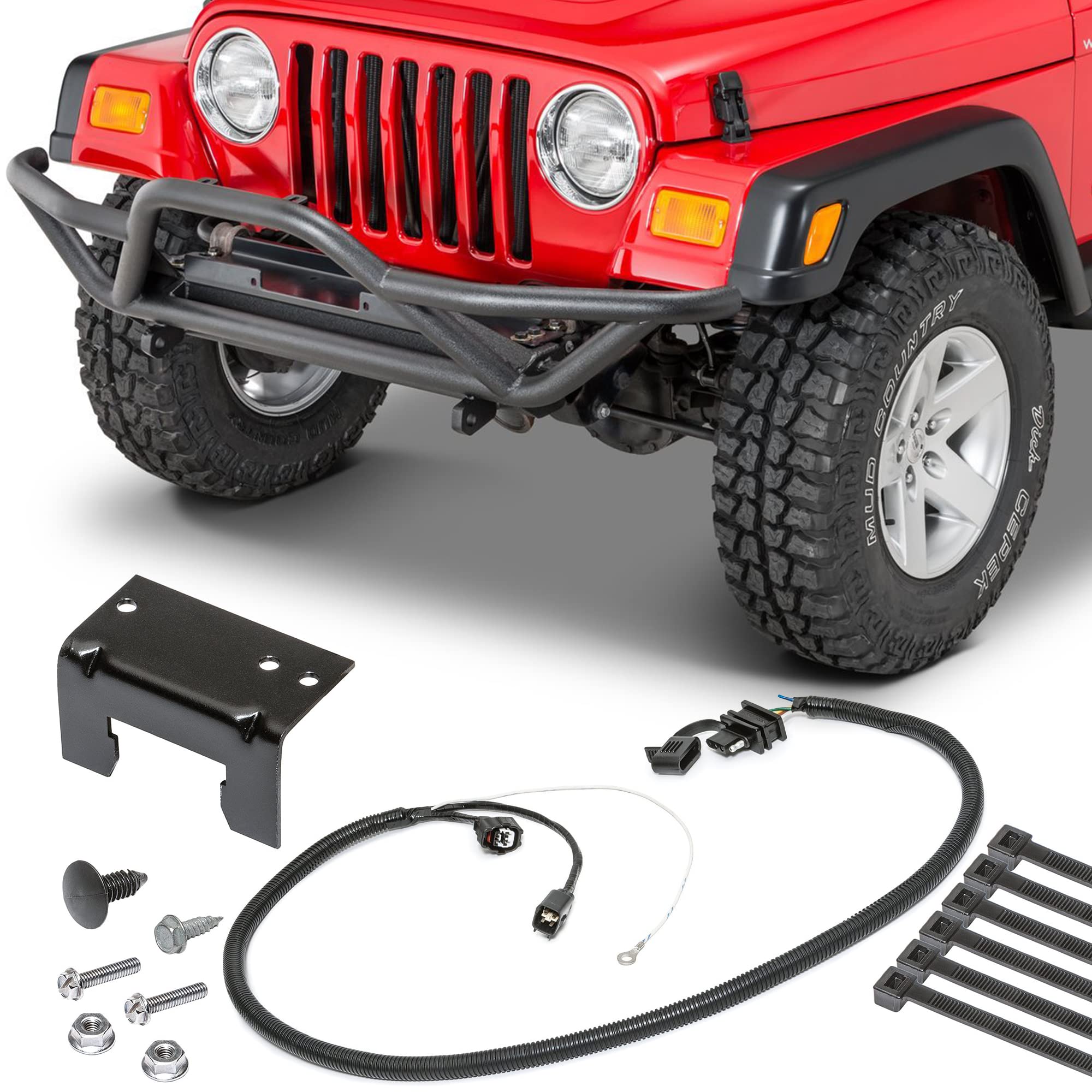 Quadratec Plug & Play Tow Hitch Wiring Harness   Fits Jeep Wrangler Tj, Lj 2005 2006   No Cutting Or Splicing Required   Compati
