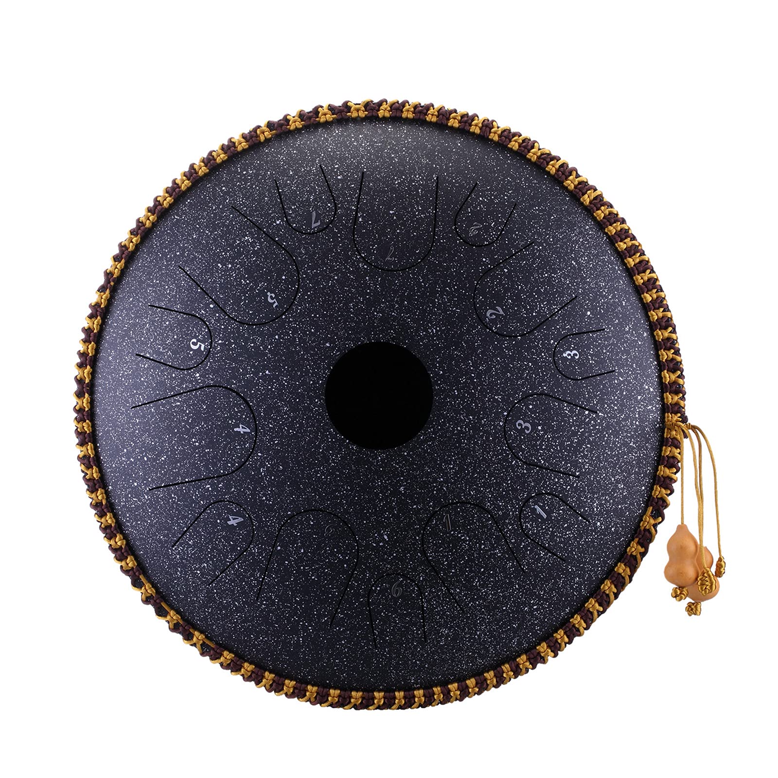 Ubersweet 14 Inch 14 Note Alloy Steel Hand Pan Drum C Tone Manual Percussion Handpan Drum Wi Ebony Drumsti S_