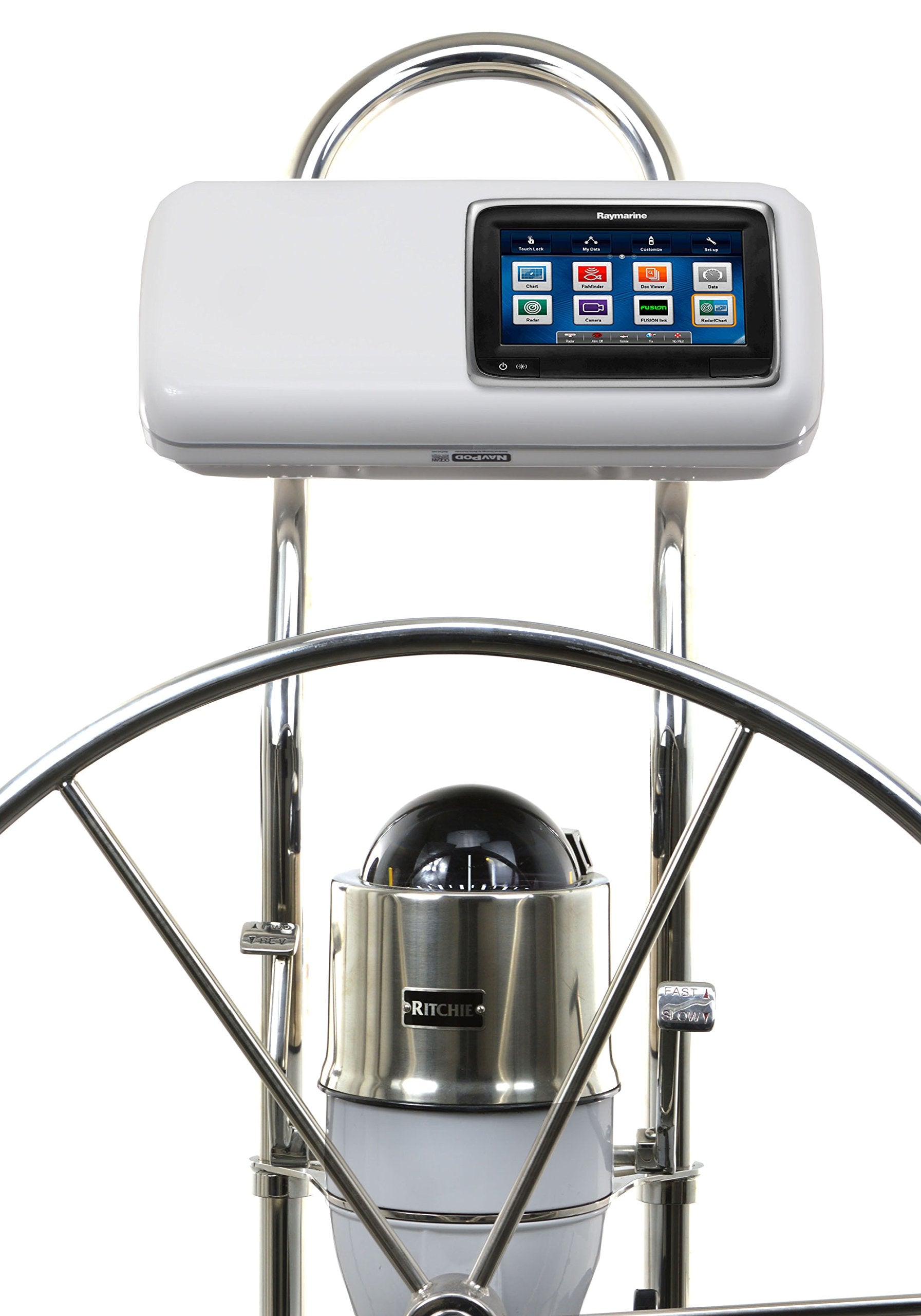 Navpod Gp1503 Systempod Pre Cut For Raymarine A75/A77/A78 And Extra Extra Space For 9.5'' Wide Guard