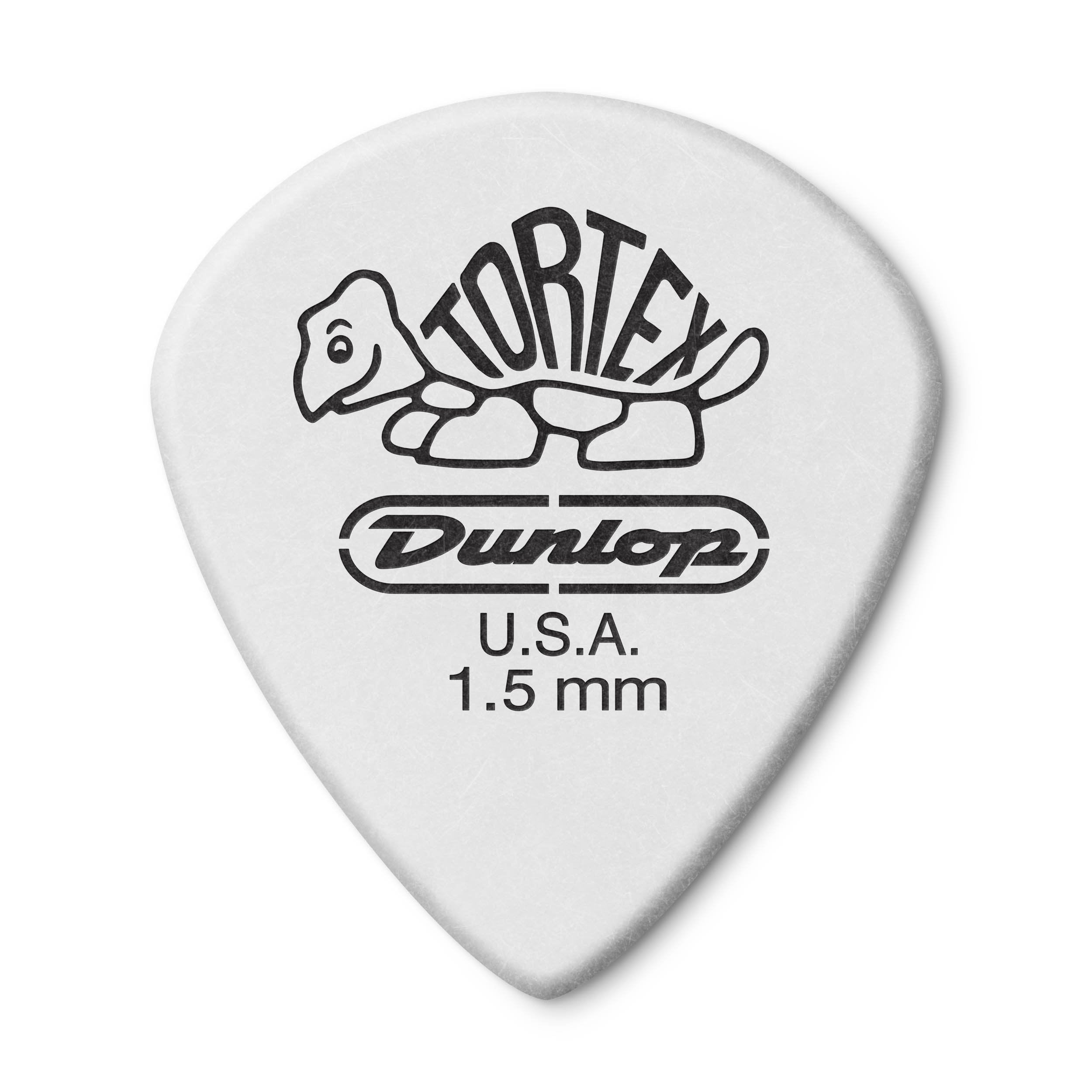 Dunlop 478P1.5 Tortex White Jazz Iii, 1.5Mm, 12/Player'S Pack