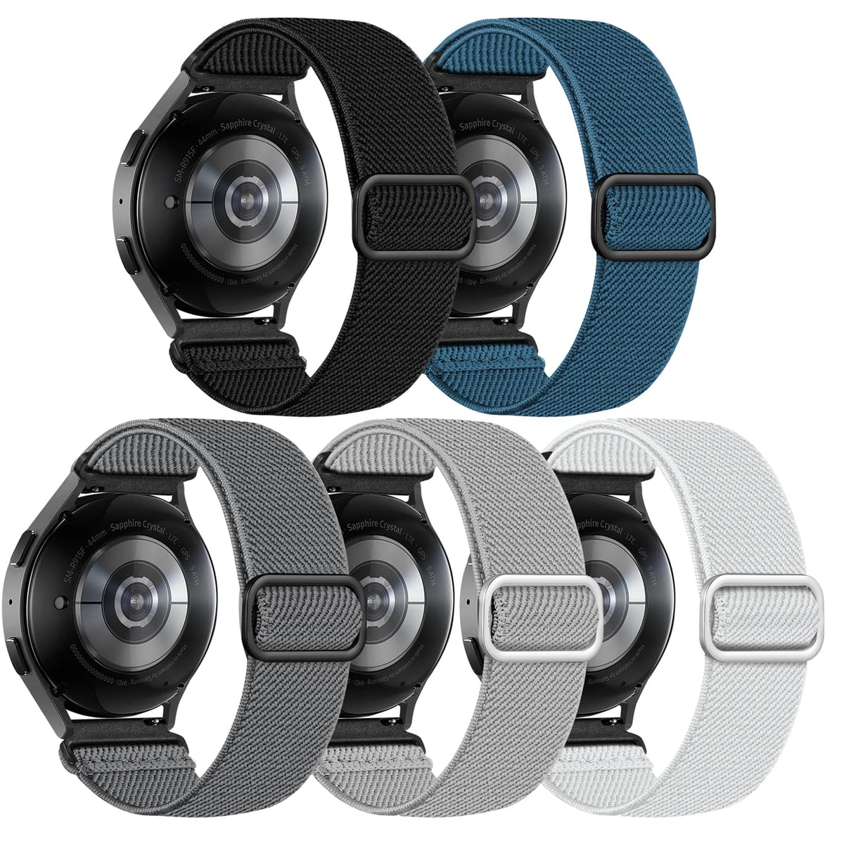 Lerobo Elastic Bands Compatible With Samsung Galaxy Watch 6 5 4 7 Fe Band 40Mm 44Mm 45Mm/For Galaxy Watch 6 4 Classic Band 42Mm