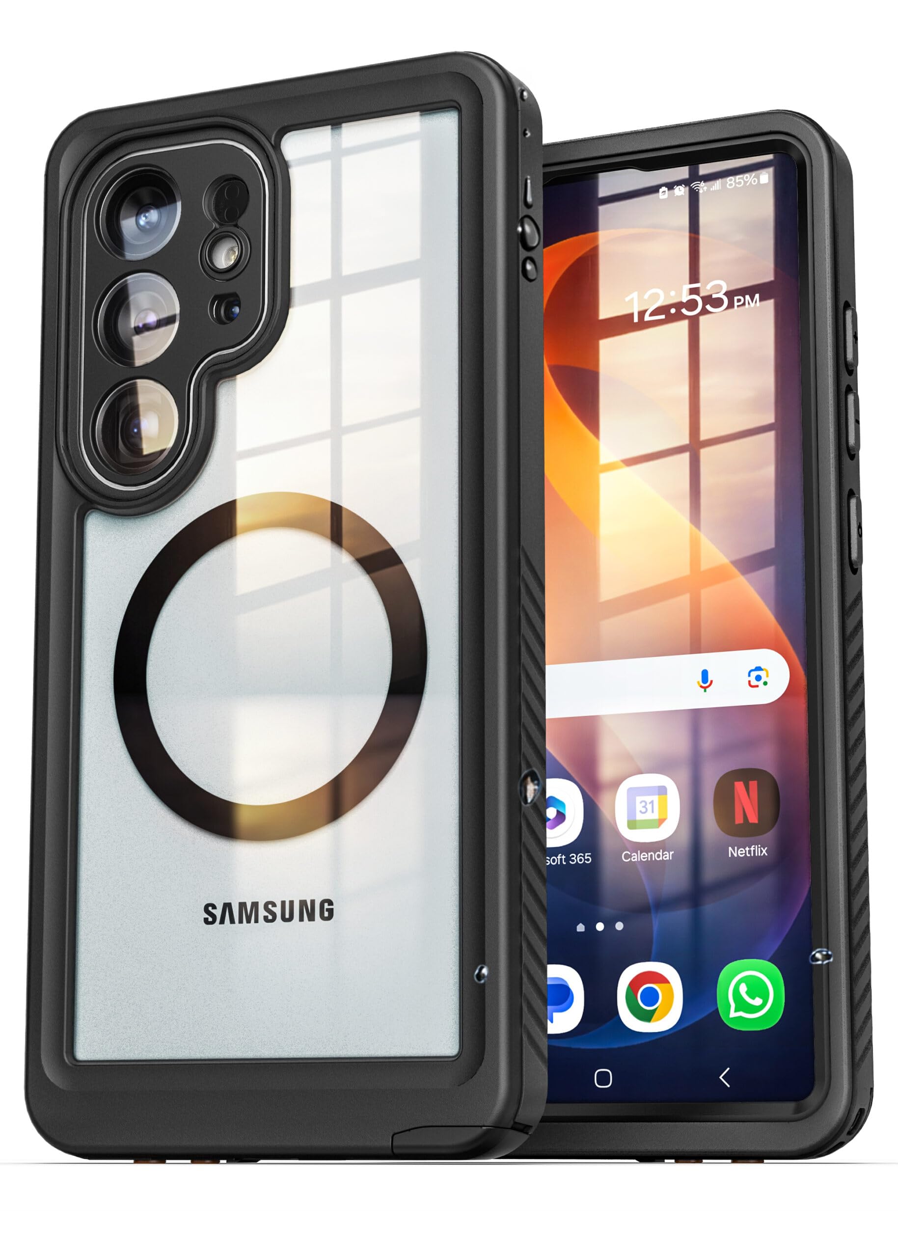 ENCASED Waterproof Case Designed for Samsung Galaxy S26 Ultra (IP68) Full Body Protective Phone Case with Screen Protector Built