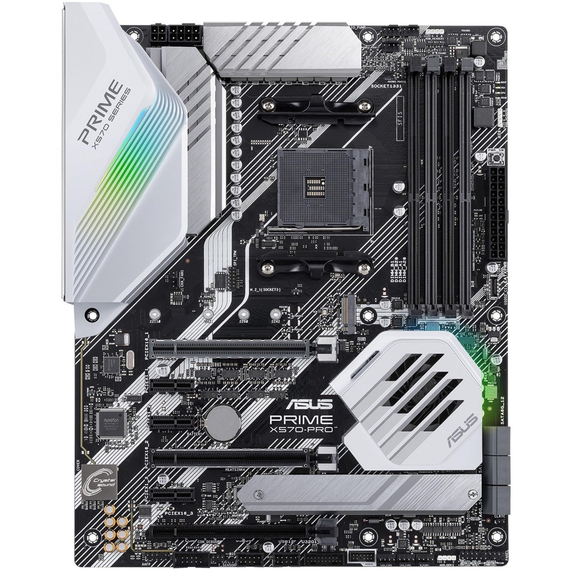 Asus Prime X570 Pro Am4 Zen 3 Ryzen 5000 & 3Rd Gen Ryzen Atx Motherboard With Pcie Gen4, Dual M.2 Hdmi, Sata 6Gb/S Usb 3.2 Gen 2