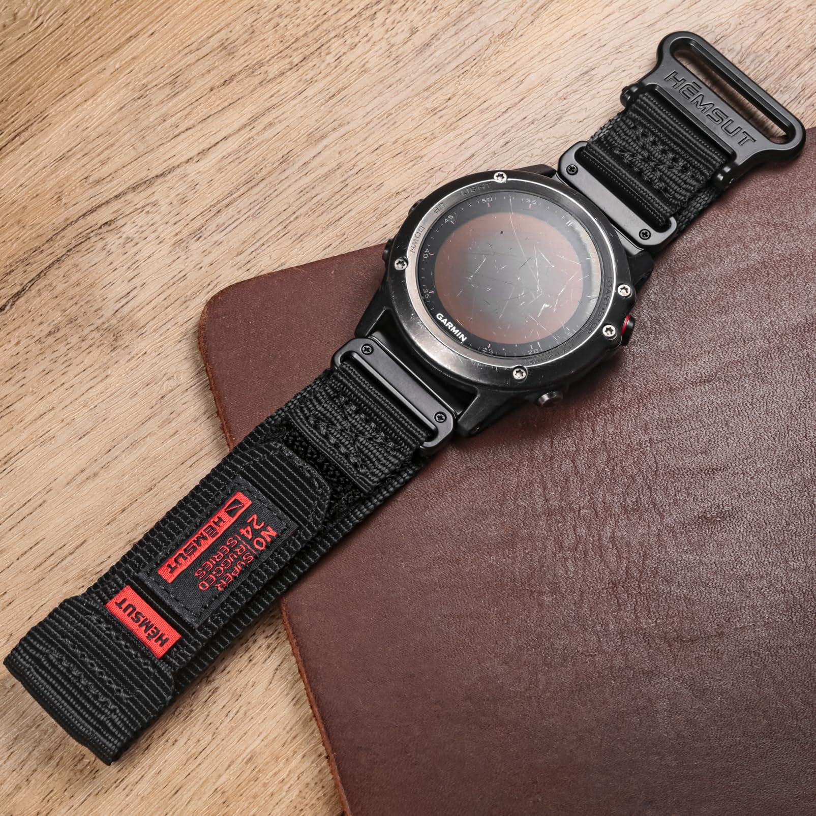 Compatible With Garmin Watch Band, Super Rugged Nylon Sports Strap With Woven Loop Design For Fenix/Forerunner/Approach/Marq/Quatix/D2 Series, Tough Replacement Band For Men Women