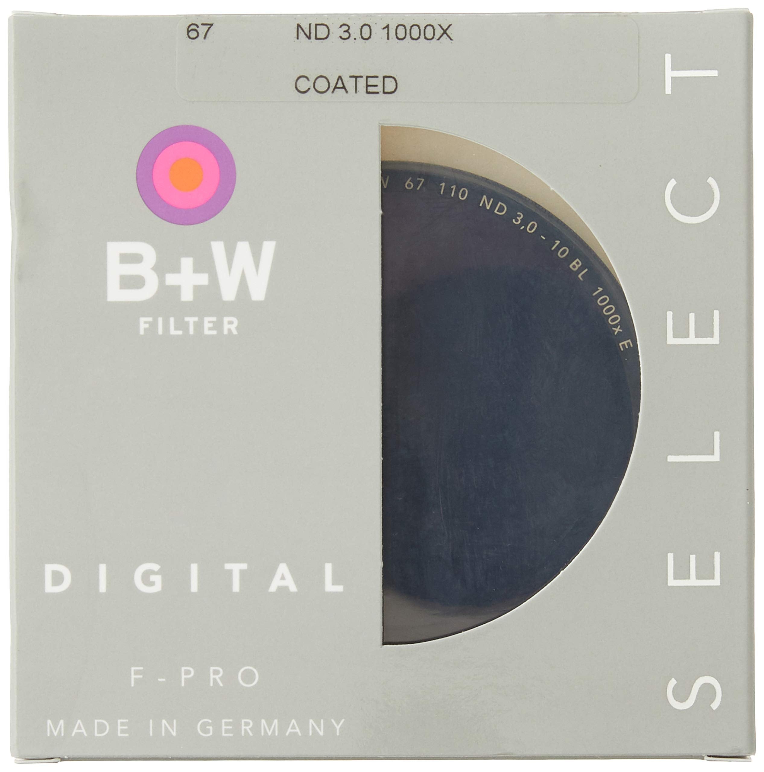 B+W 67Mm Nd 3.0 1,000X With Single Coating (110)