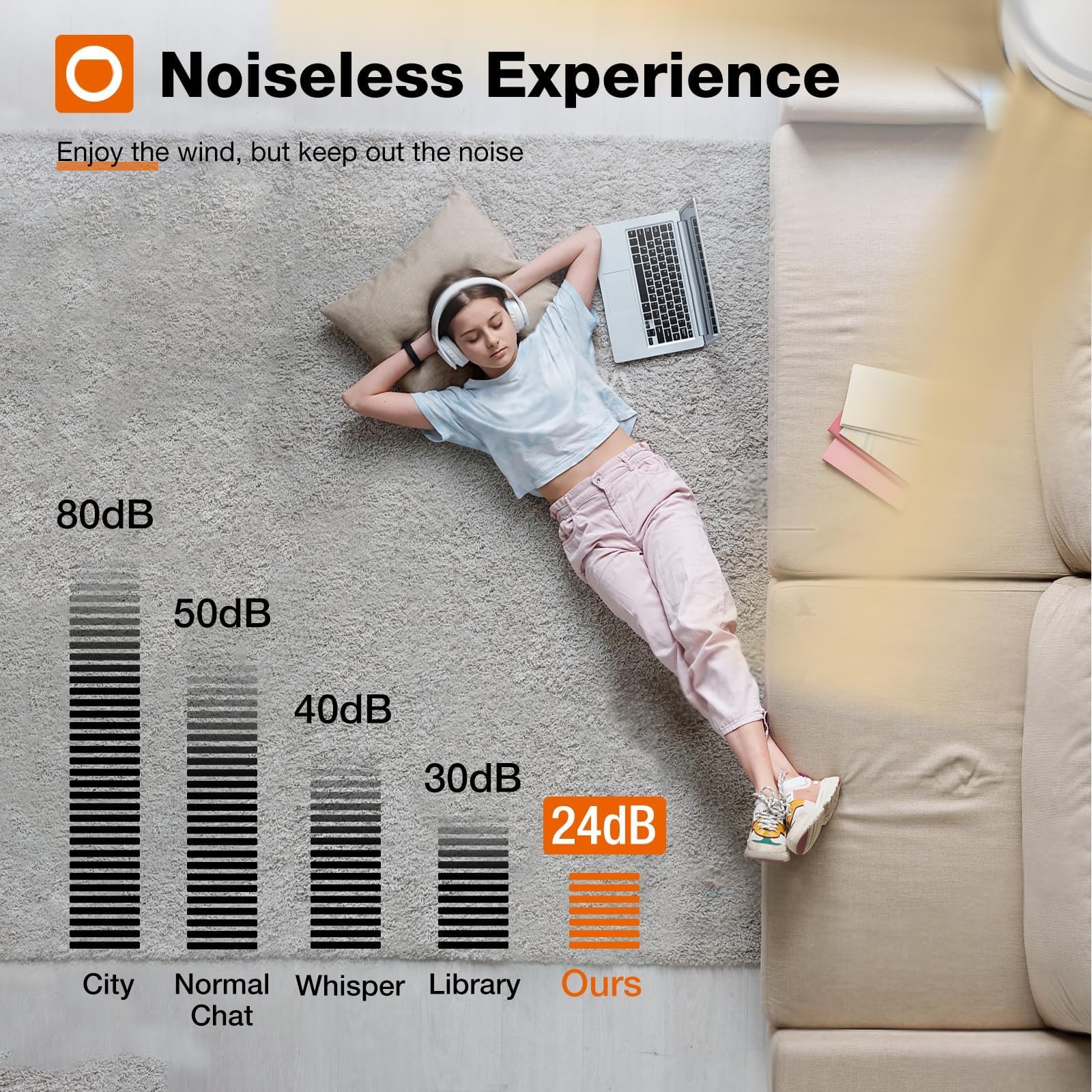 Addlon Ceiling Fans With Lights, 52 Inch Ceiling Fan With Light And Remote Control, Reversible, 3Cct, Dimmable, Noiseless, White