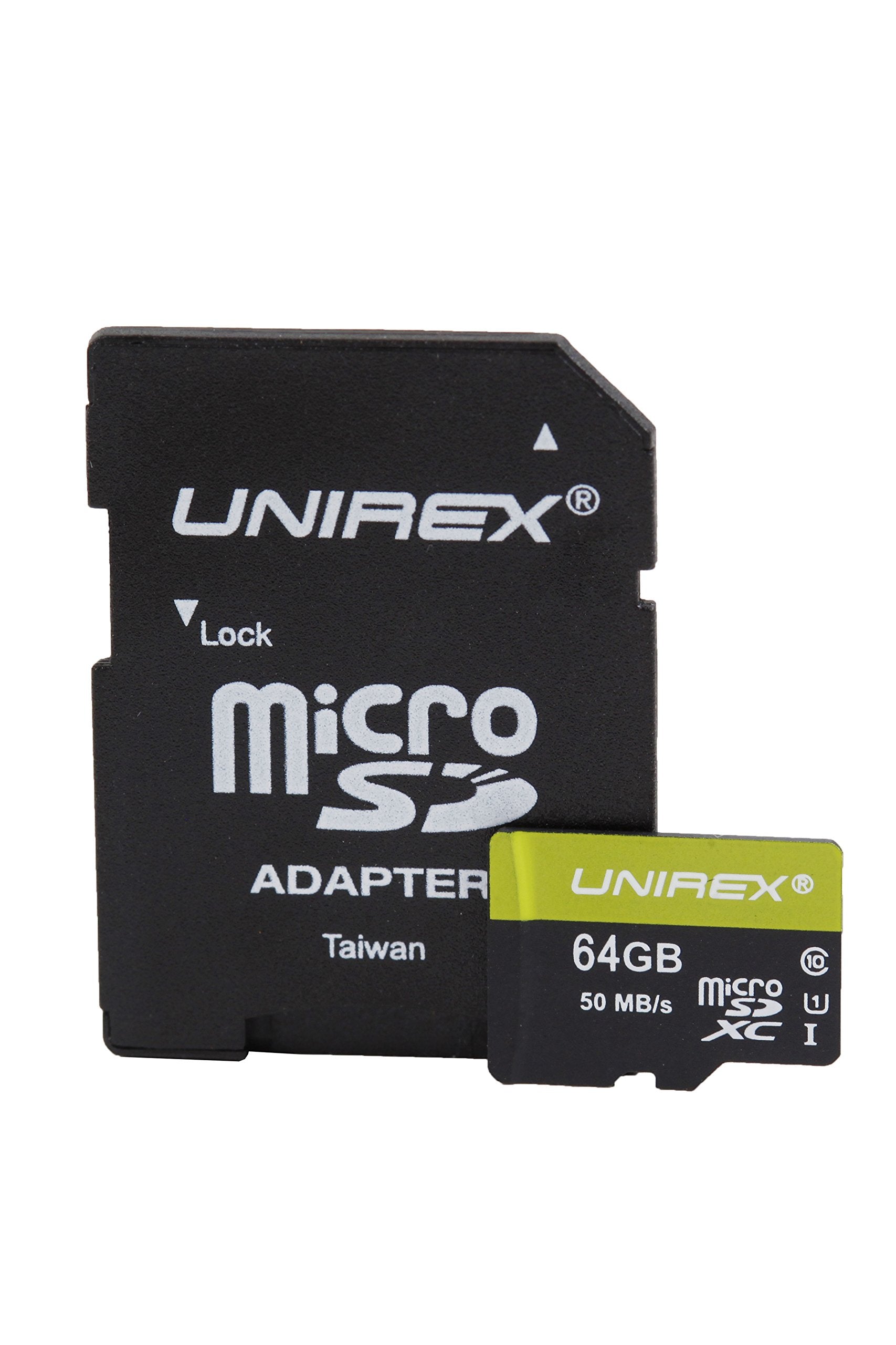 Unirex MicroSDHC 64GB Class 10 UHS-1 Memory Card UMS-645M