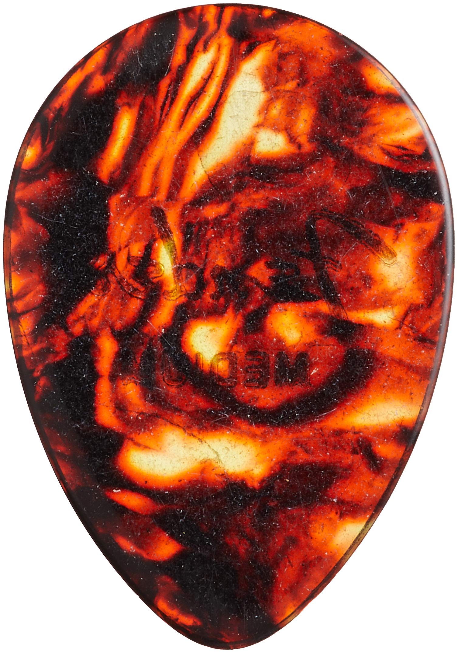 Fender Classic Celluloid Guitar Picks 358 Shape, Guitar Accessories, Tortoise Shell, Medium, 12 Pack