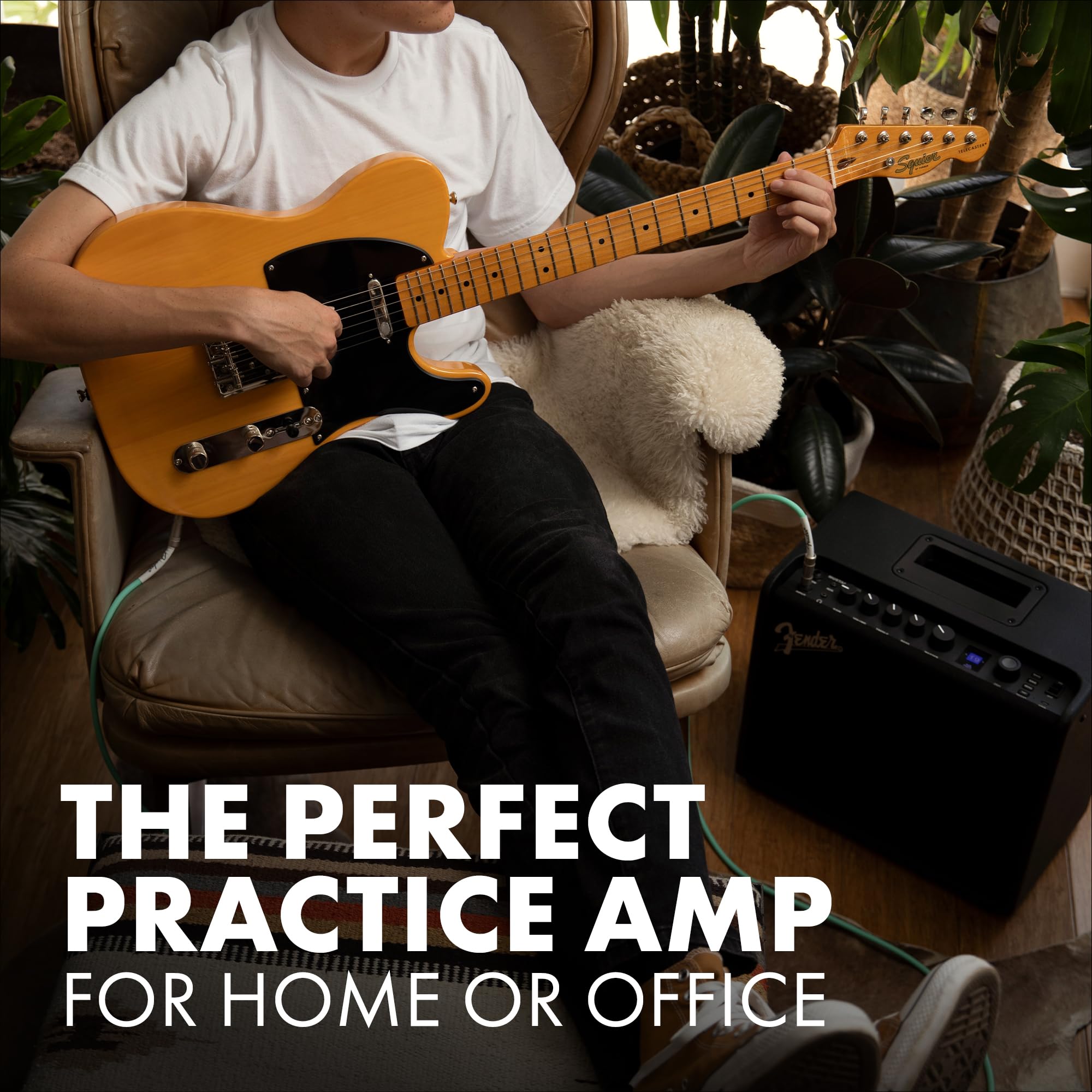 Fender Mustang Lt25 Guitar Amp, 25 Watt Combo Amp, With 2 Year Warranty, 30 Preset Effects With Usb Audio Interface For Recordin