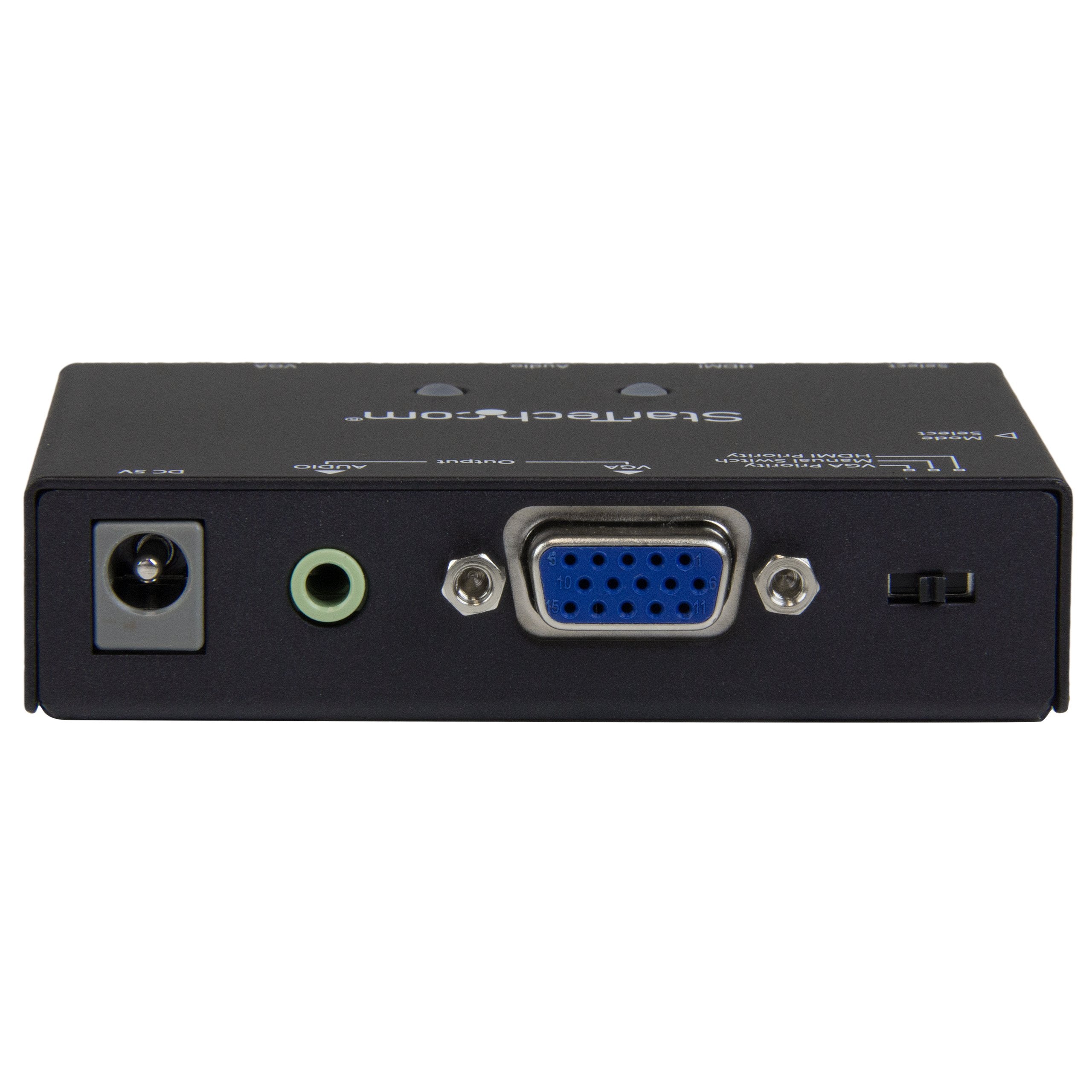 Startech.Com 2X1 Vga + Hdmi To Vga Converter Switch W/ Priority Switching   Multi Format Vga And Hdmi To Vga Selector   1080P (V