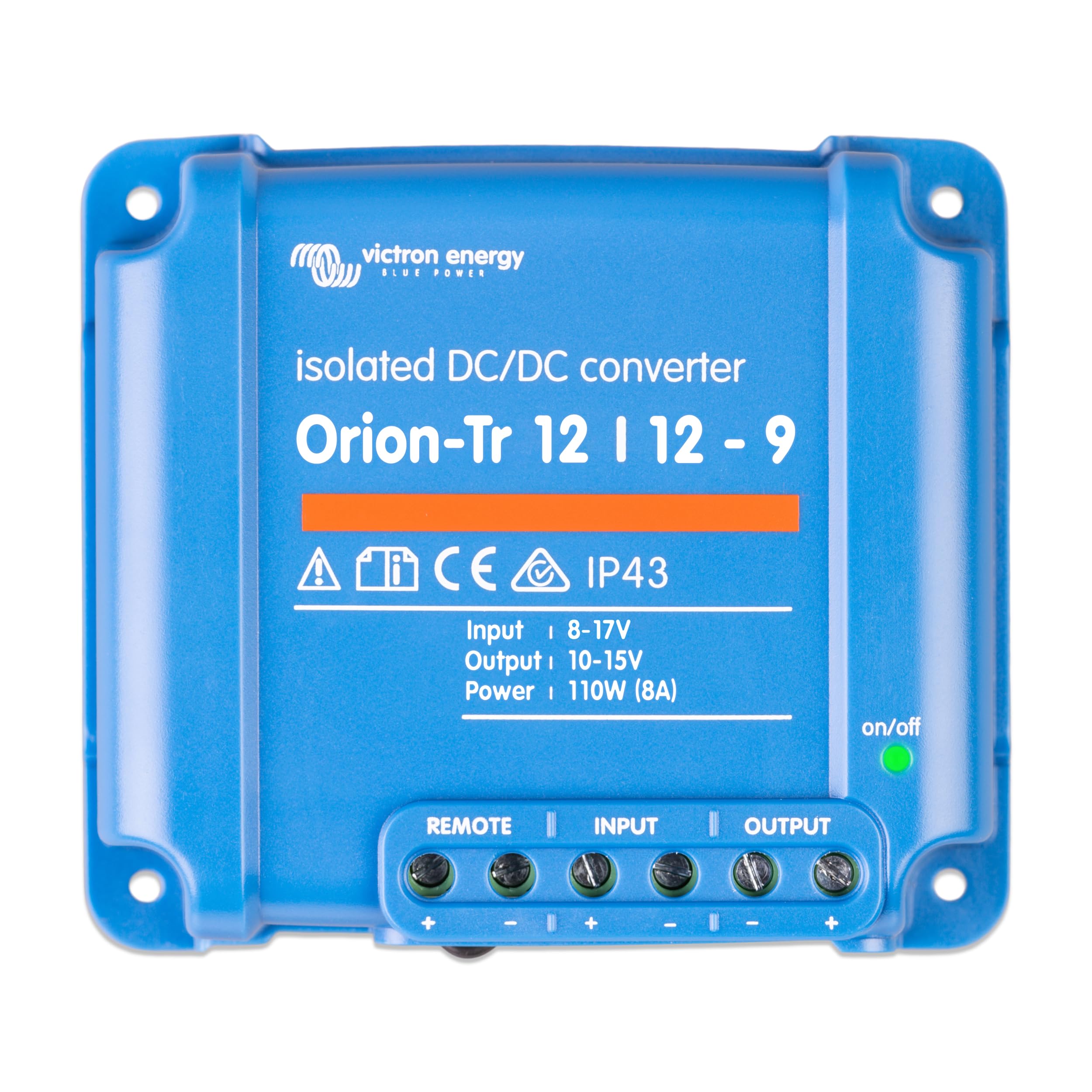 Victron Energy Orion-Tr DC to DC Converter - 12/12-Volt 9 amp 110-Watt - IP43 Protected - for Dual Battery Systems - Isolated
