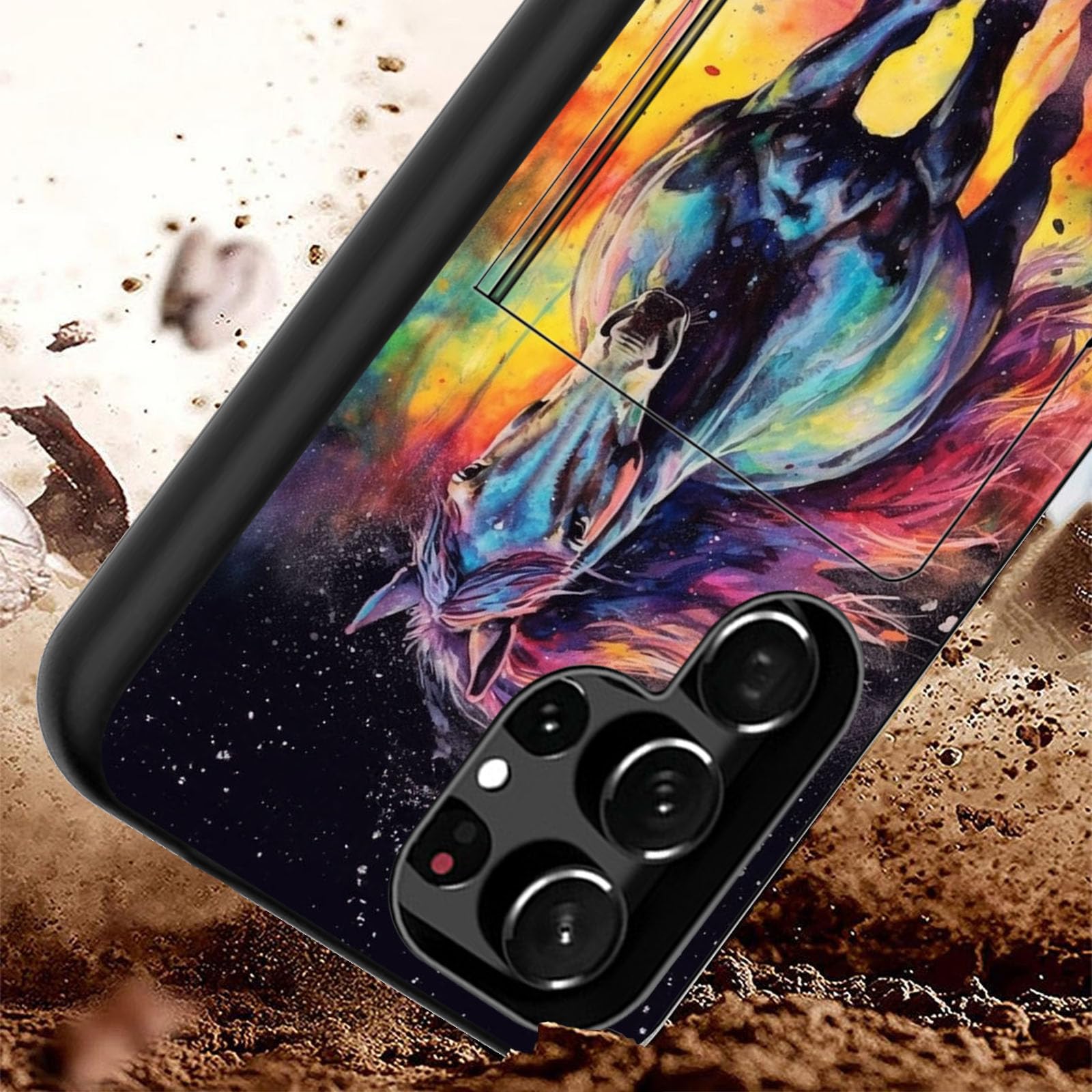 Fgdrfgrw Designed For Galaxy S25 Ultra Card Holder Credit Card Wallets Case,Dual Layer Hybrid Shockproof Drop Protection With Ki