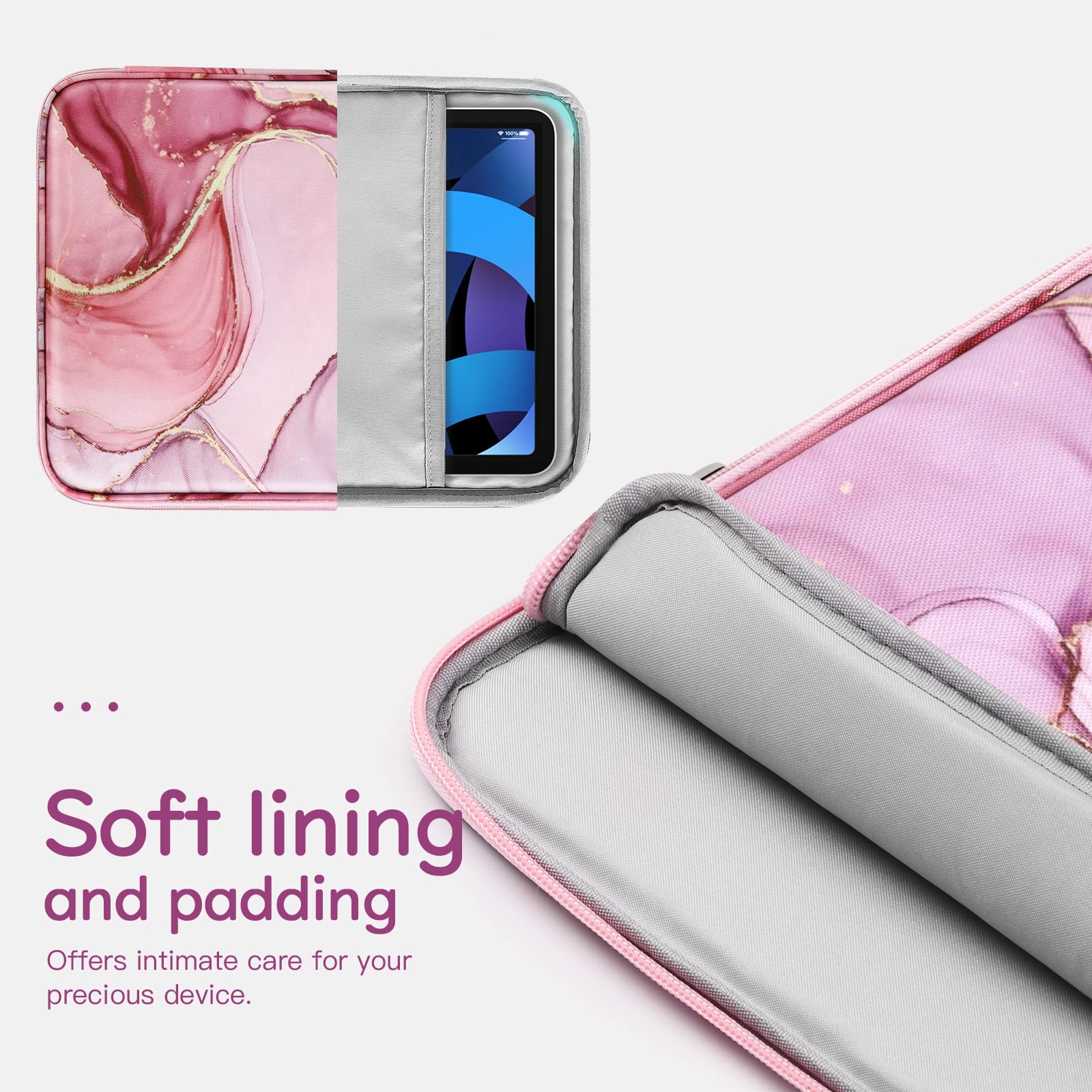 Dadanism 9-11 Inch Tablet Sleeve Bag Carrying Case For Ipad 9/8/7Th Gen 10.2, Ipad Air 11 2024, Ipad Pro 11 M4 M2 2024, Ipad Air