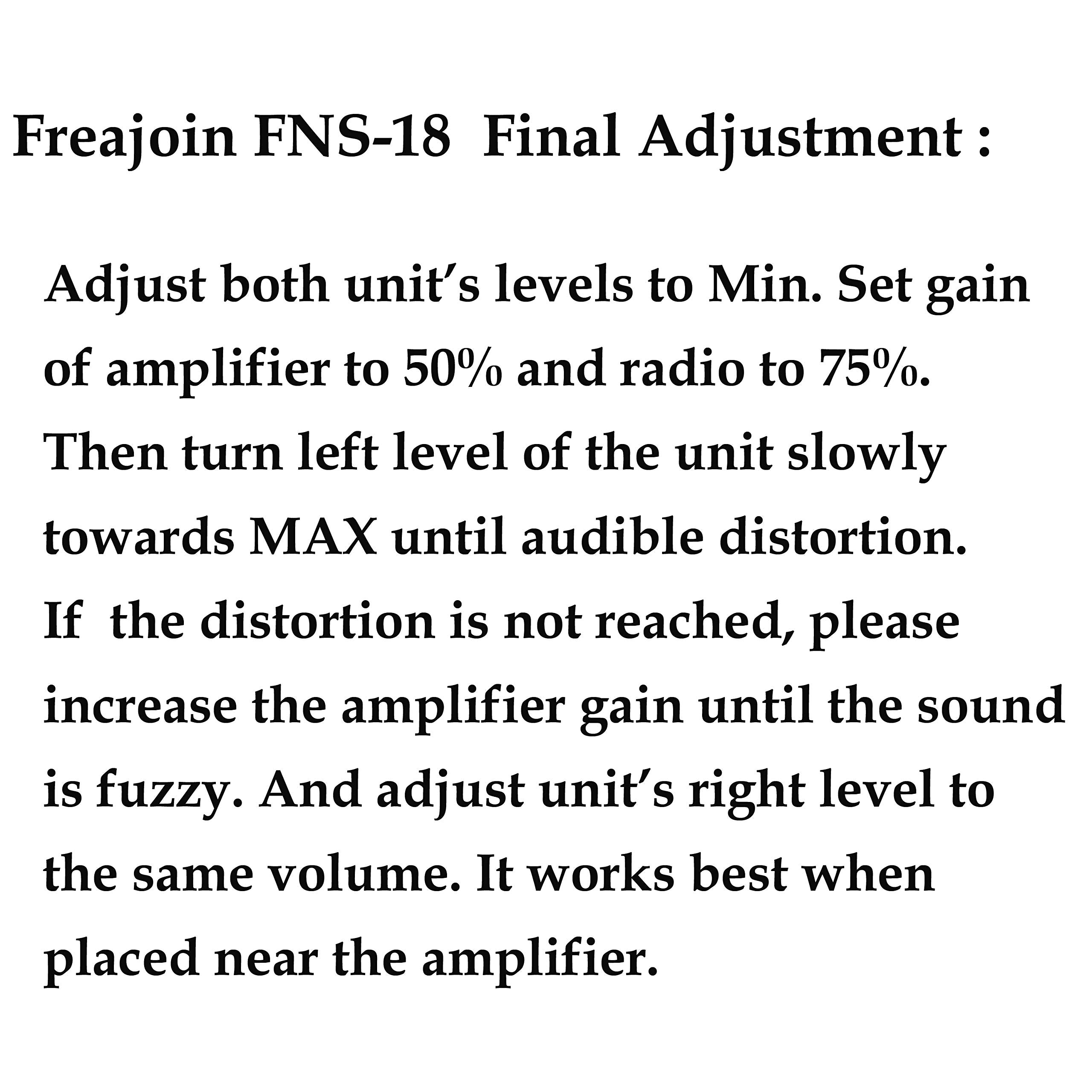 Freajoin 2 Channel High Low Level Converter Speaker Cable To Rca Adapter With Line Out Converter