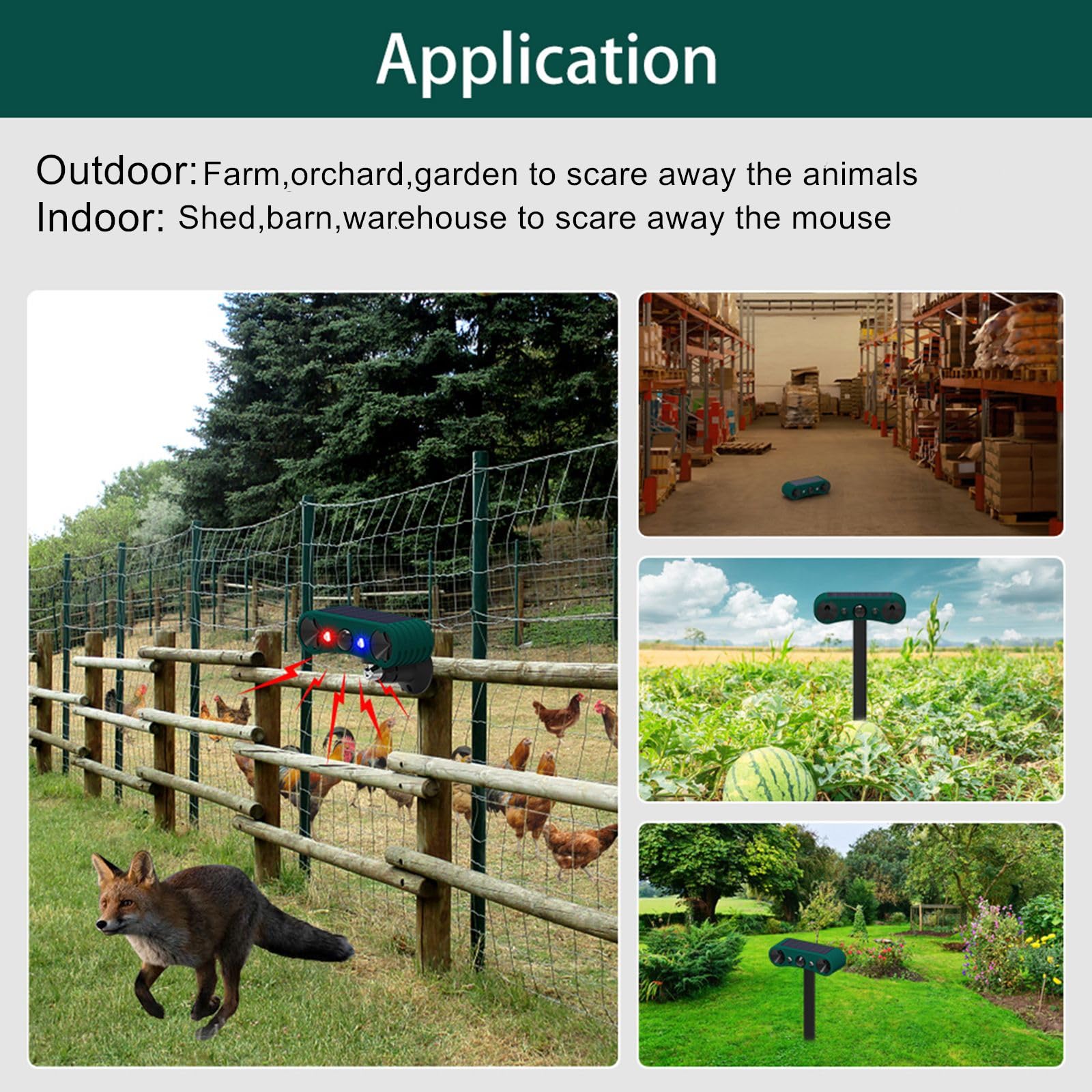 Hulppre Solar Indoor&Outdoor Motion Sensor Alarm 2*130Db Loud Siren Noise Maker,4 Modes,Mount On Ground Or Fence,Red&Blue Motion