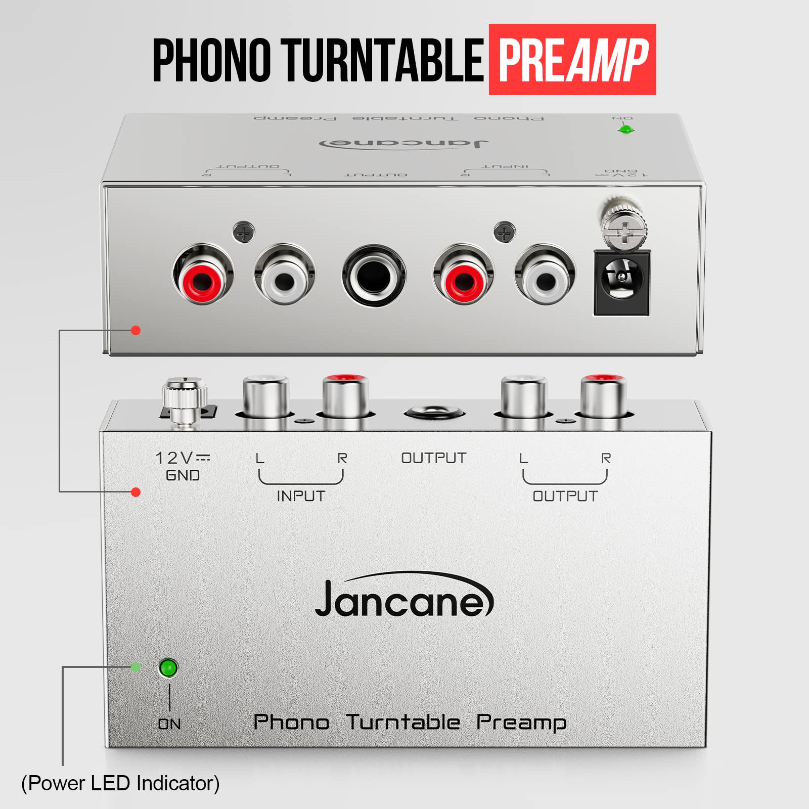 Phono Turntable Preamp, Phono Preamp For Turntable, Record Play, Mini ...
