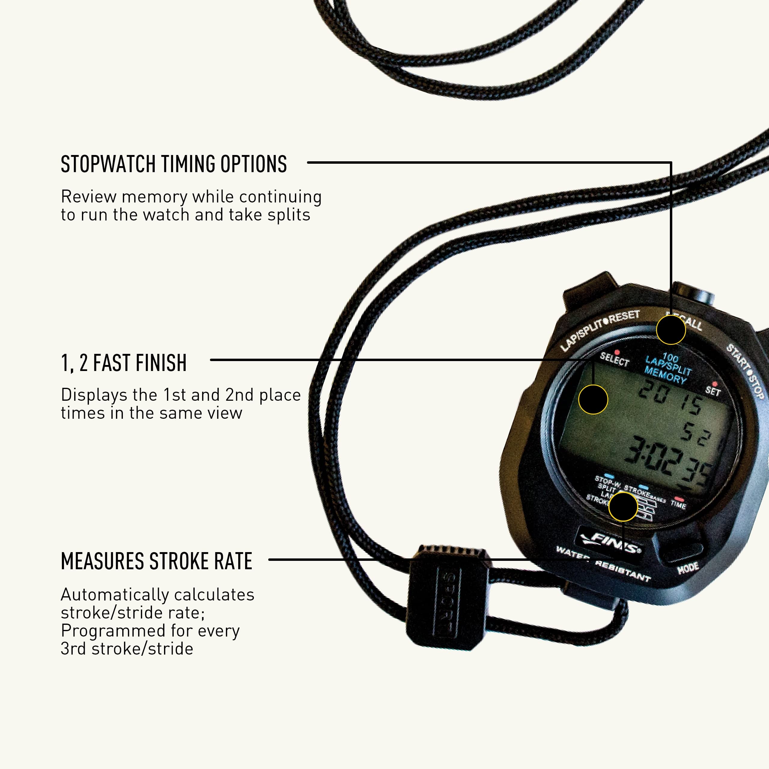 Finis 3X100 Memory Stopwatch