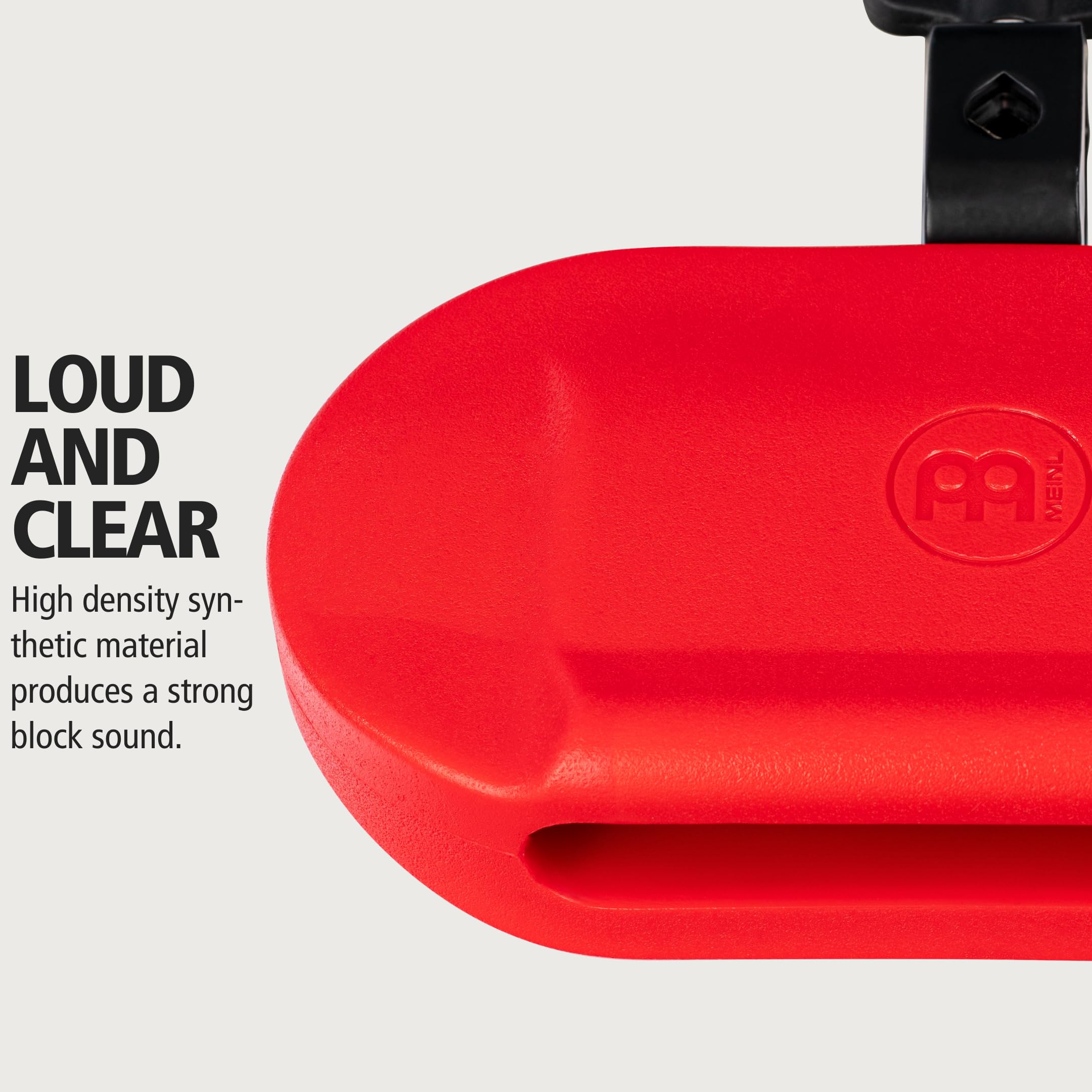 Meinl Percussion Block With Adjustable Mount, Low Pitch � Not Made In China � For Perc Rigs, Drum Set Or Marching Band, Two Year Warranty (Mpe4R)