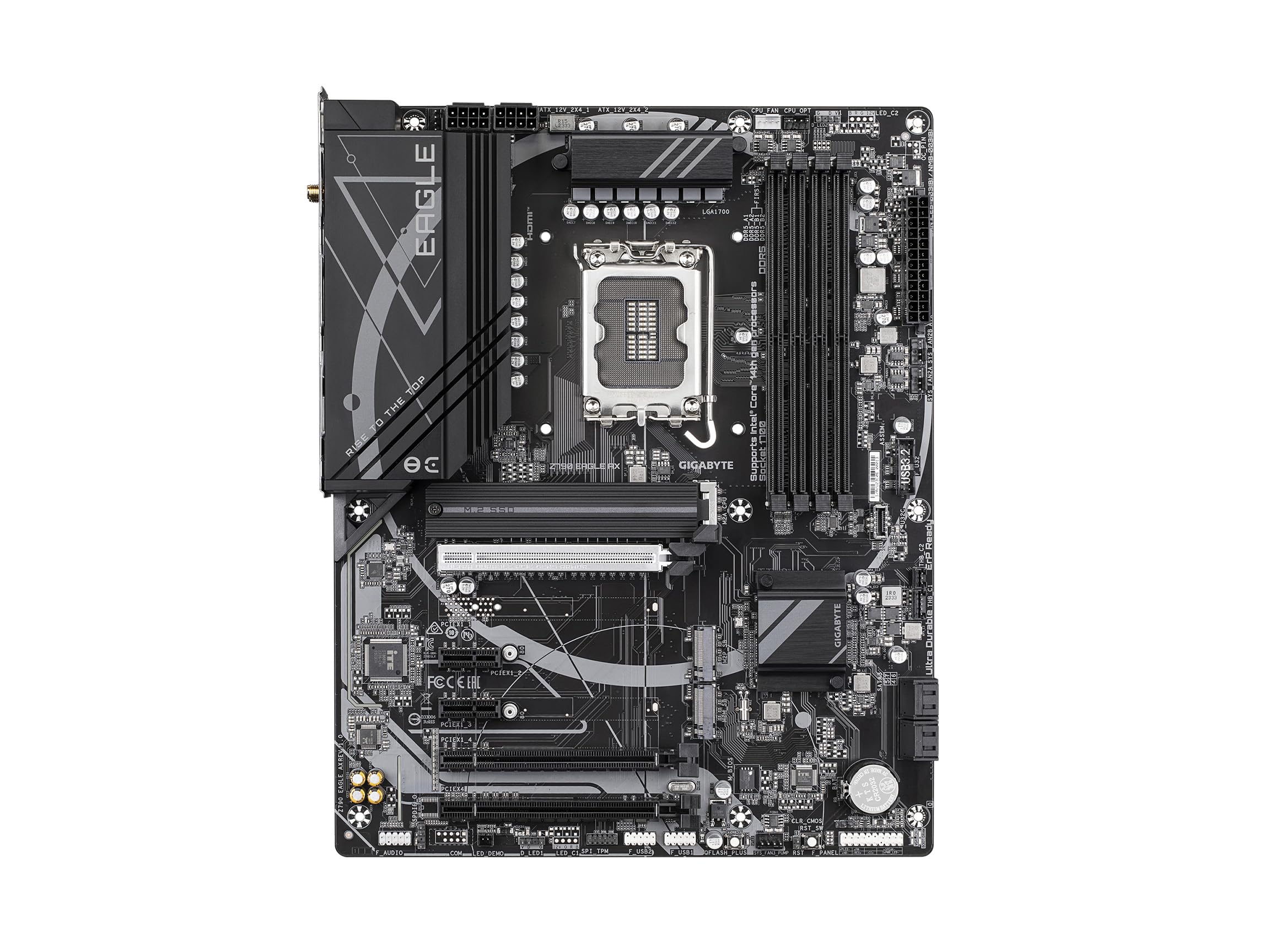 Gigabyte Z790 Eagle Ax Lga 1700 Intel Z790 Atx Motherboard With Ddr5, M.2, Pcie 5.0, Usb 3.2 Gen2X2 Type C, Intel Wi Fi 6E, 2.5G