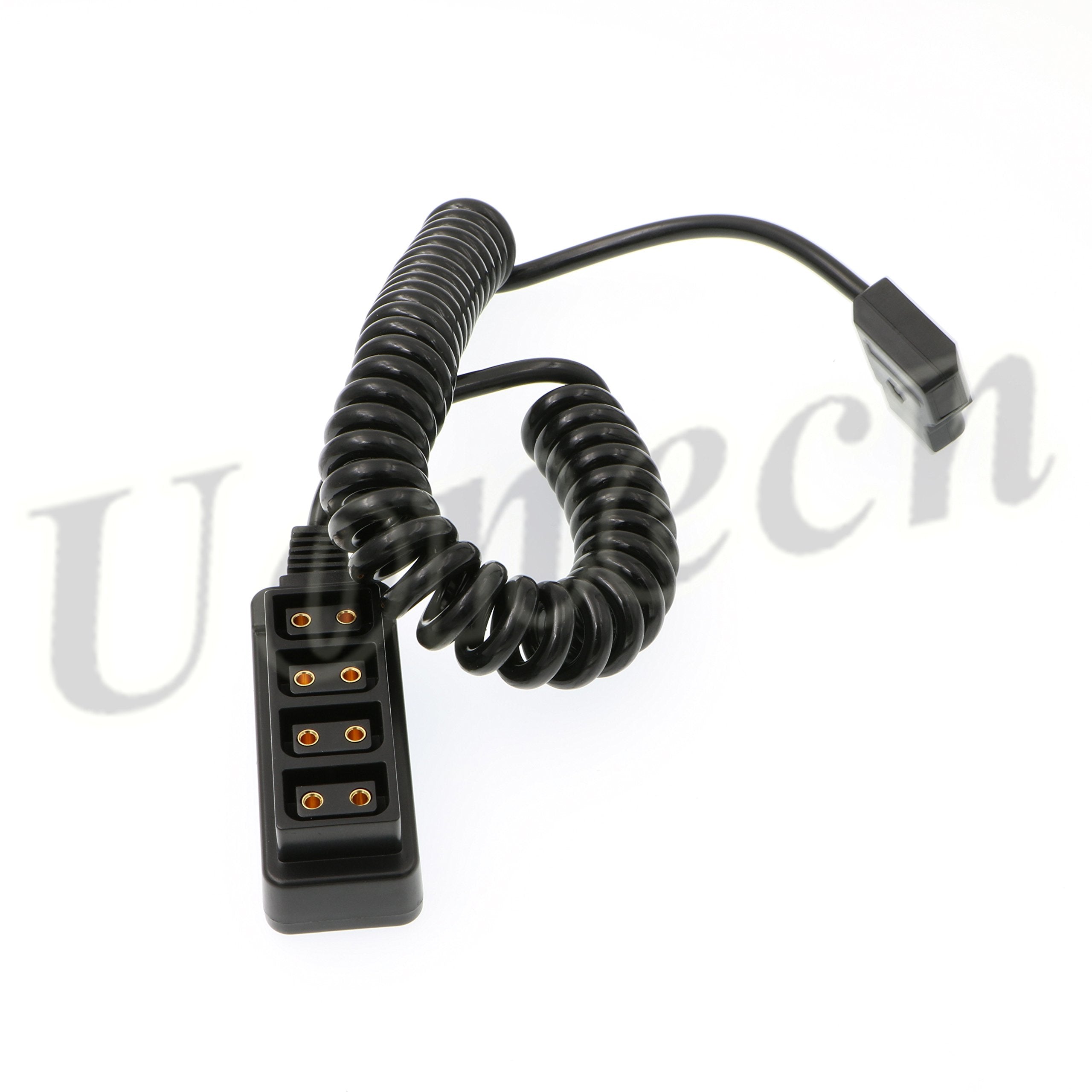 Uonecn Photography Power Coiled Cable D Tap B Type Male To 4 Port D Tap Female For Anton Bauer V Mount Battery