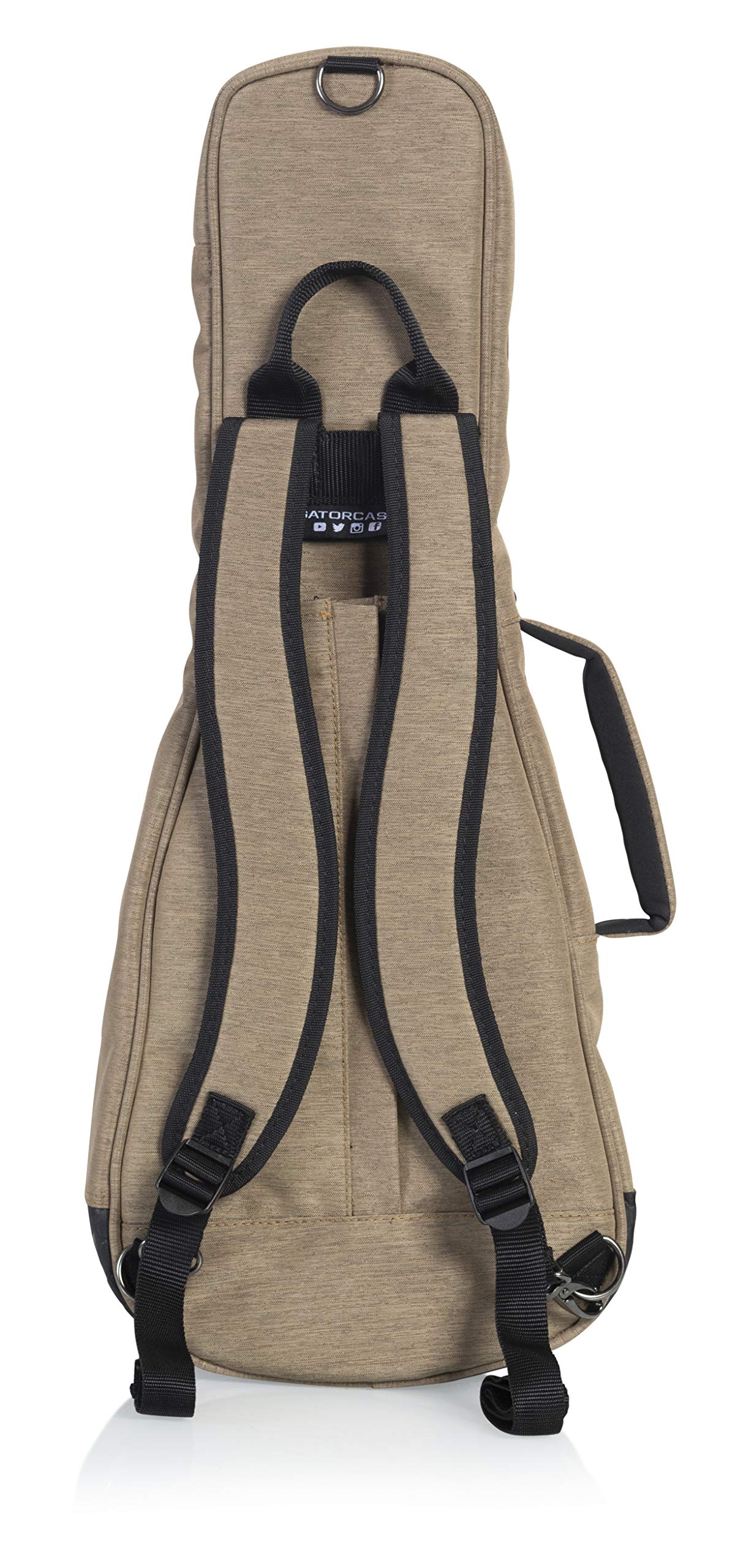 Gator Cases Transit Series Concert Ukulele Gig Bag; Tan Exterior (Gt Uke Con Tan)