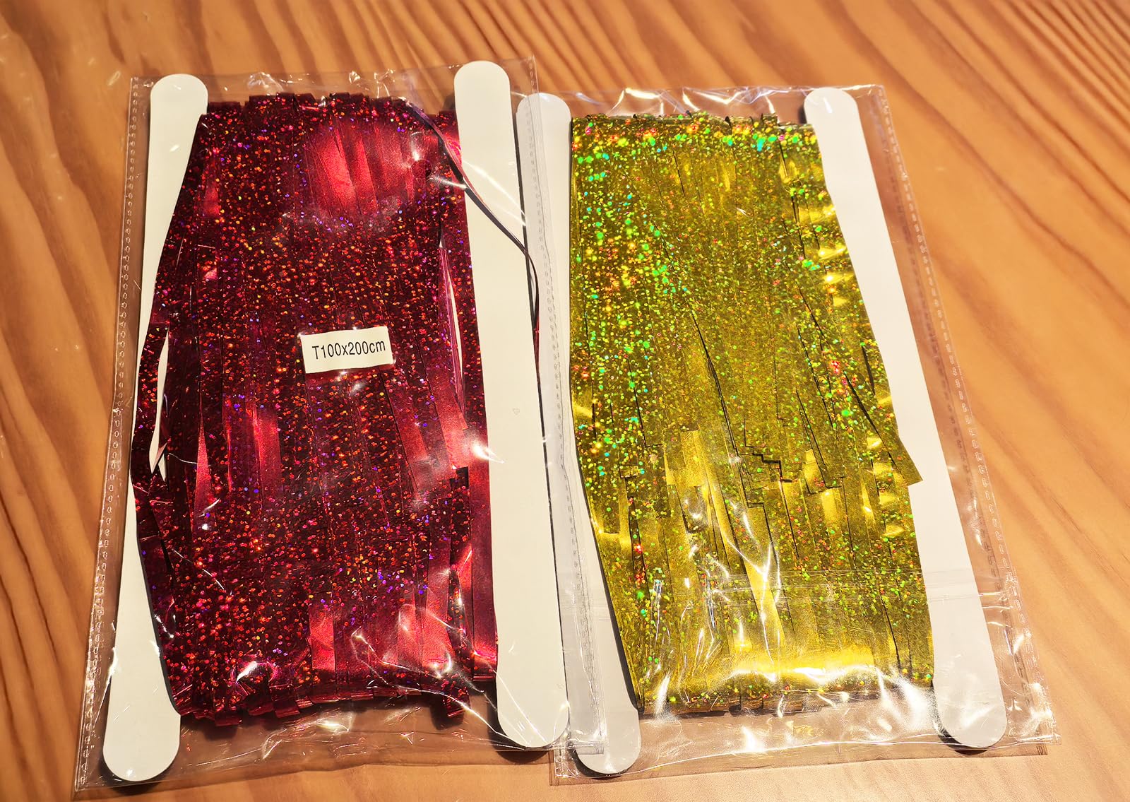 Valentines Decorations Red Gold Fringe Foil Curtains/Red Gold Graduation Decorations/Red Birthday Decorations/Valentines Backdro