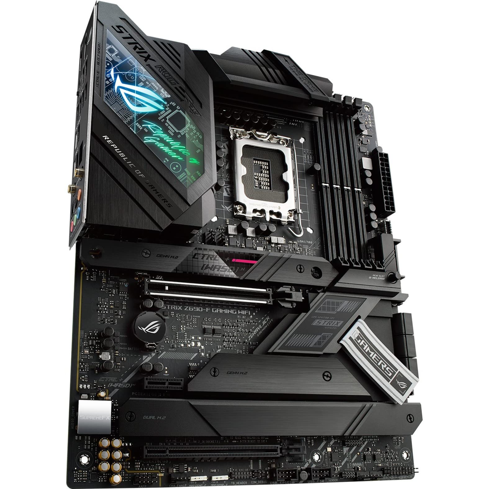 Asus Rog Strix Z690 F Gaming Wifi 6E Lga1700(Intel 12Th Gen) Atx Gaming Motherboard(Pcie 5.0,Ddr5,16+1 Power Stages,2.5Gb Lan,Bt