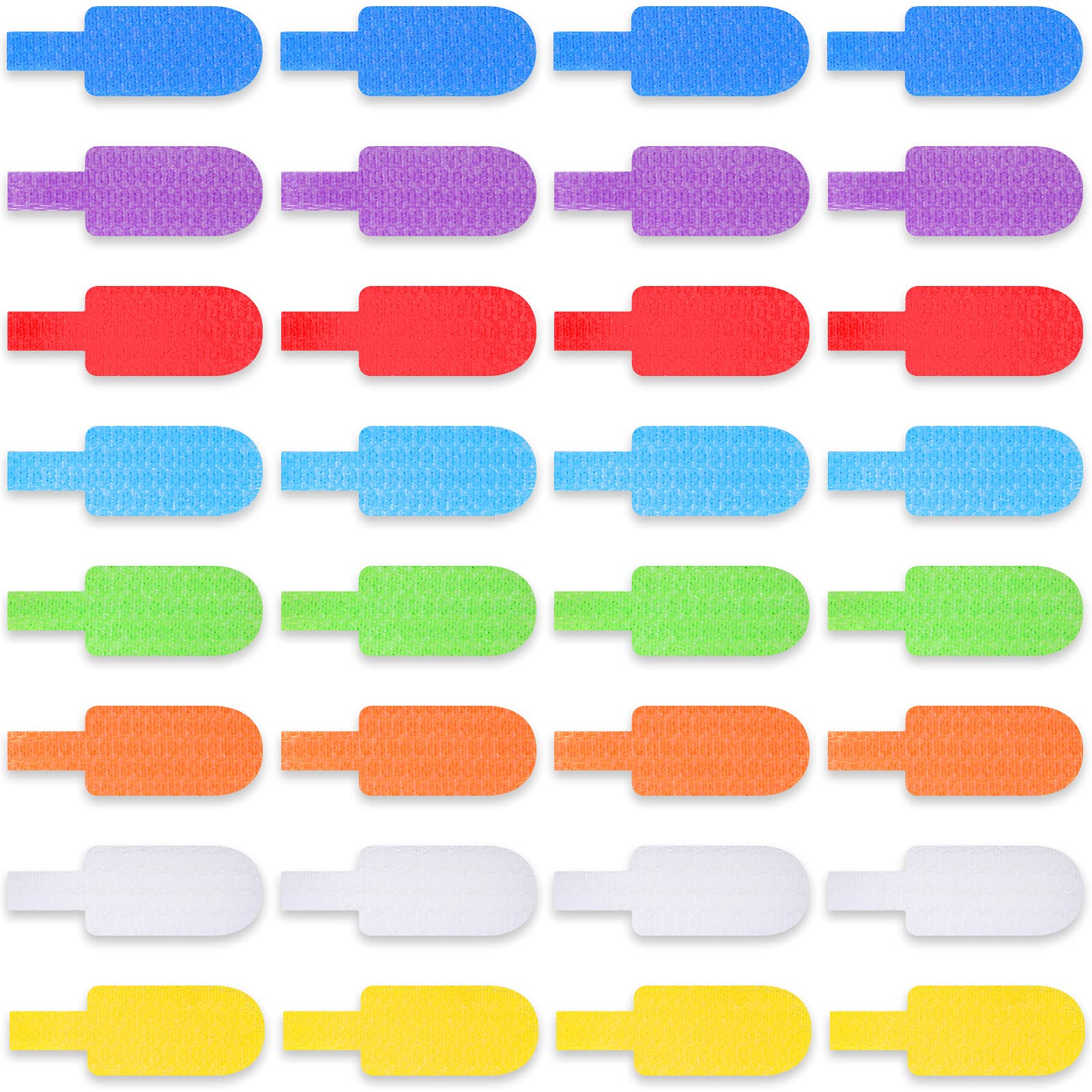 50 Pieces Cable Labels Multi Color Cord Labels Wire Labels, Cable Tags And Wire Tags For Cable Management And Classify For Elect