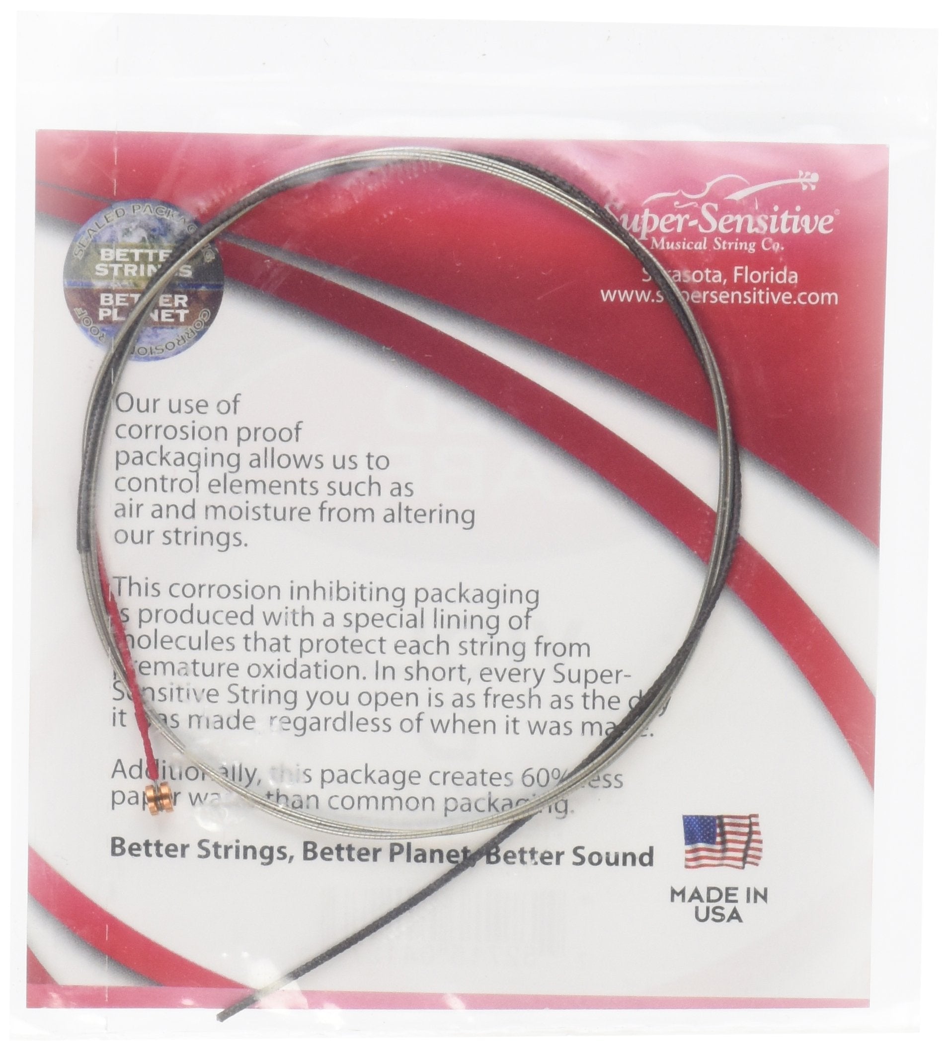 Super Sensitive Red Label Viola D String 15-16.5 Medium