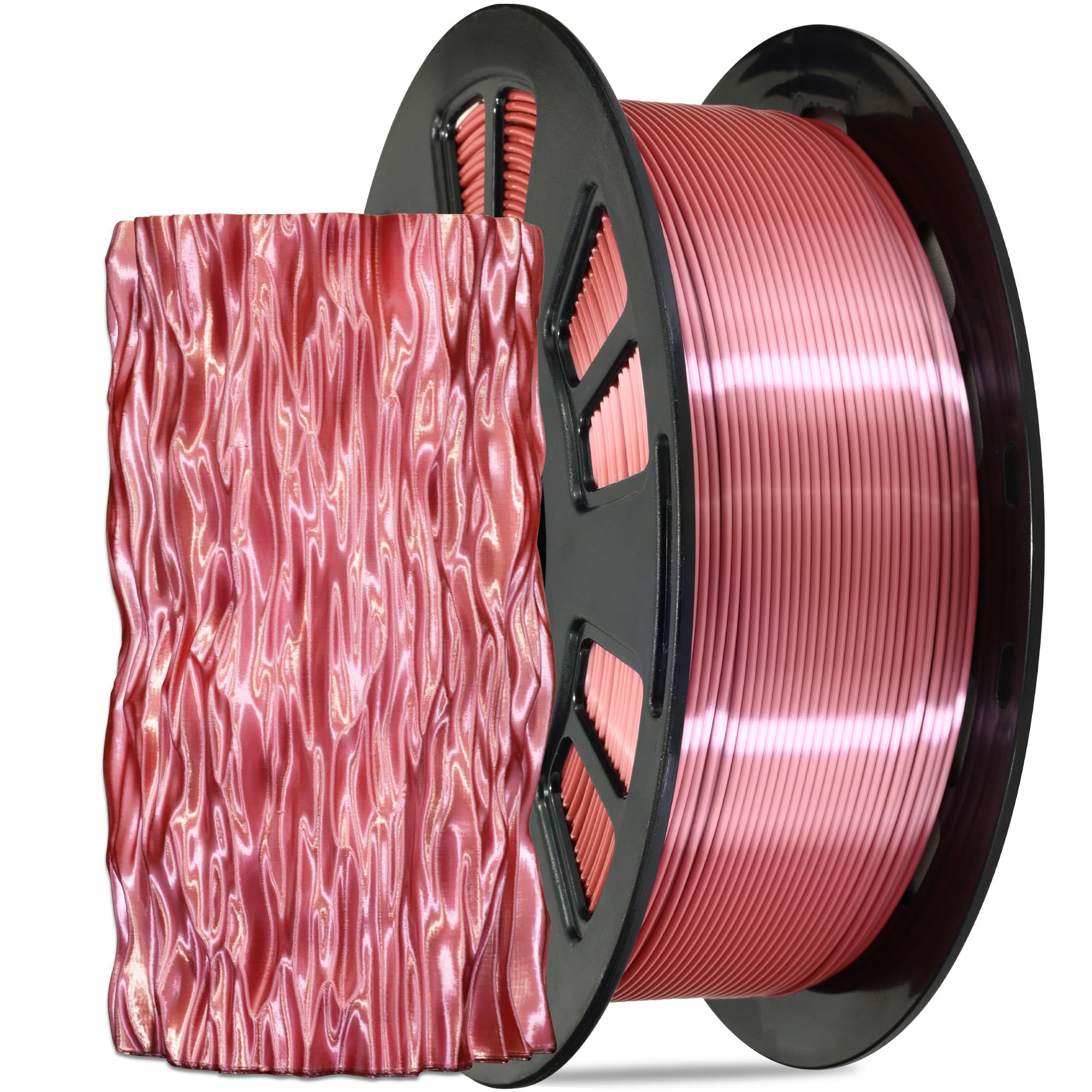 Do3D Silk Rose Gold Pla Satin Shiny 3D Printer Filament, 1.75Mm Diameter 1Kg Spool 2.2Lbs For Fdm 3D Printers