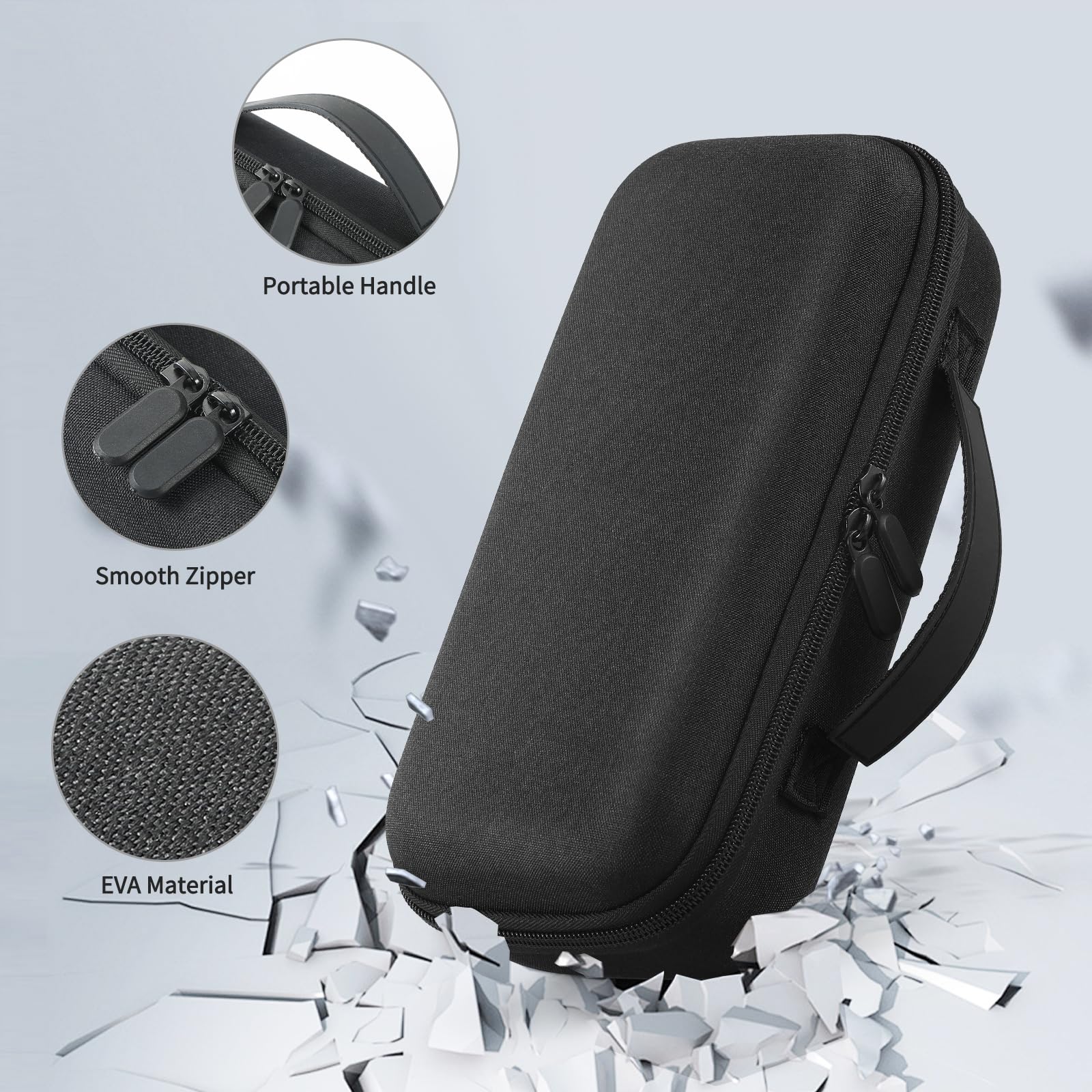 Wireless Microphone Portable Carrying Case Compatible With Jbl Wireless Two Microphone System, Dual Mic Hard Bag Suitable For Tr