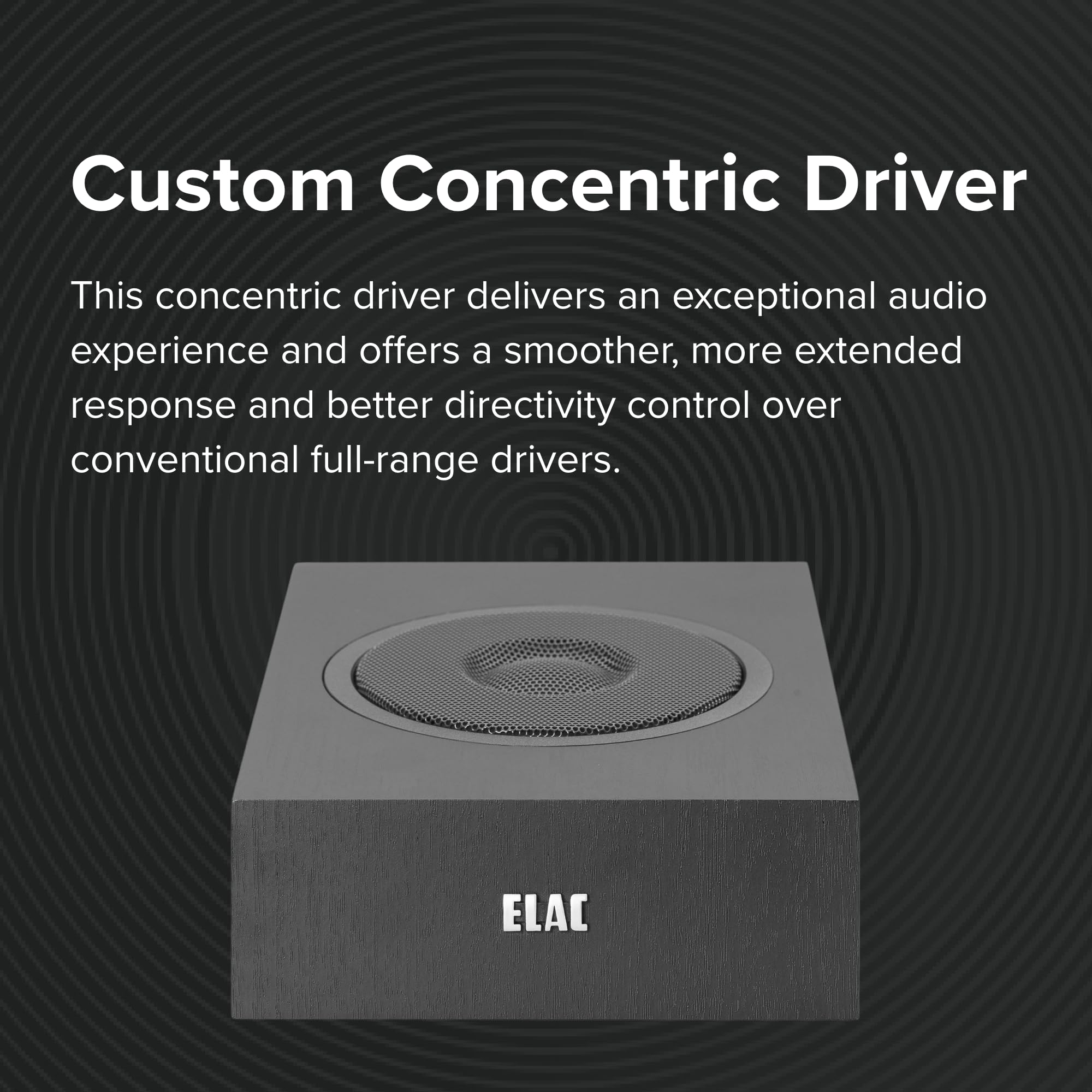 Elac Debut 2.0 A4.2 Dolby Atmos Module Speakers, Black (Pair)   Concentric Driver With 0.5       Polymer Tweeter & 4       Arami
