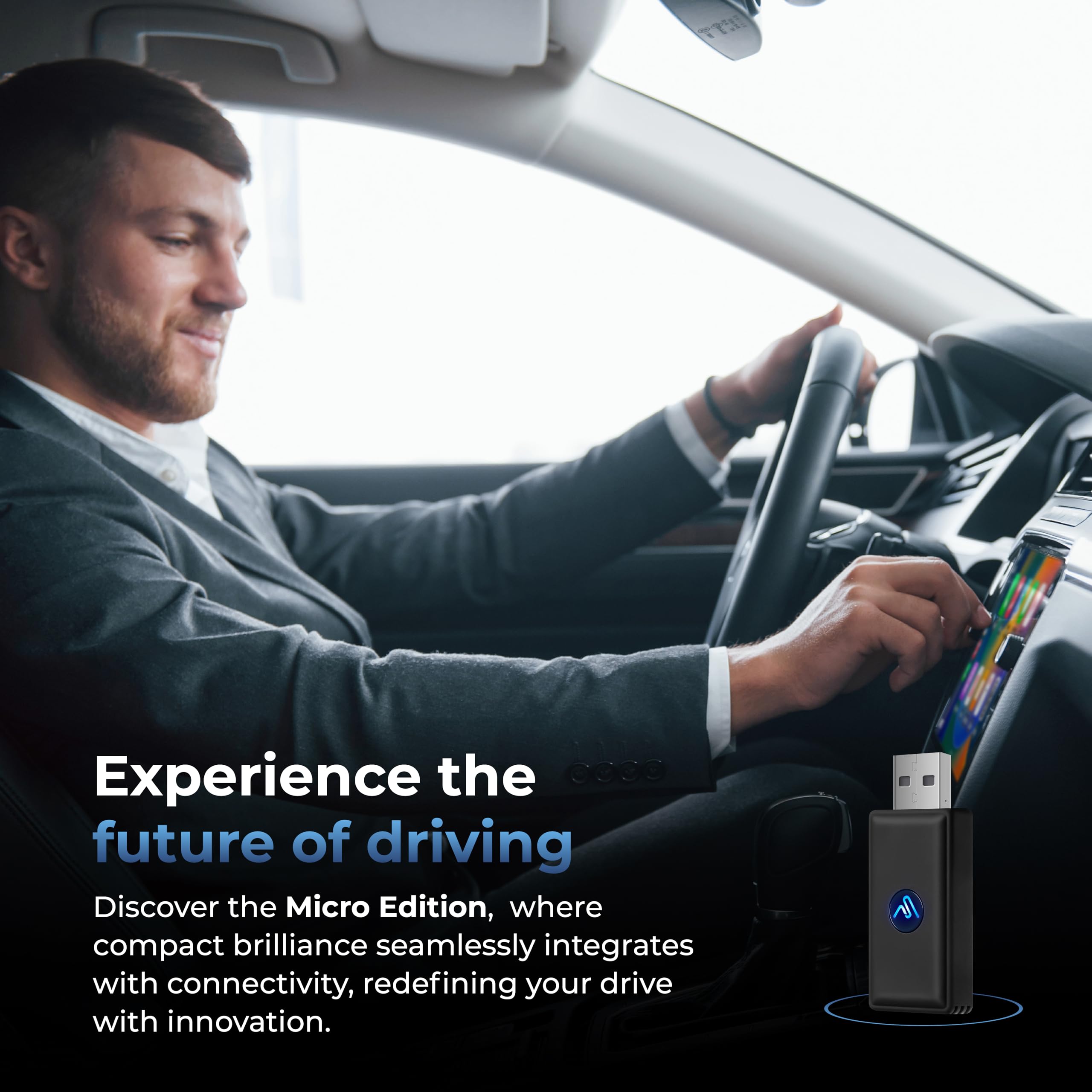 Autosky Wireless Carplay Adapter   Converts Wired To Wireless Carplay Dongle Plug & Play   Fit Cars 2015 Or Newer With Factory W