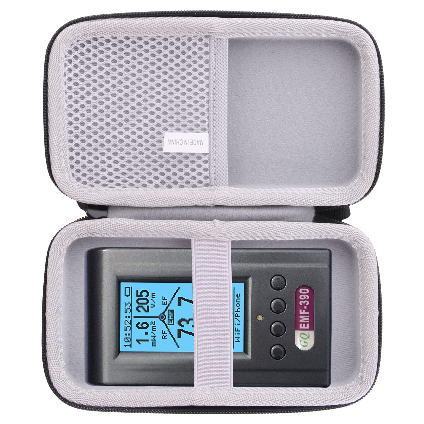 Waiyucn Hard Eva Carrying Case For Gq Gmc 500Plus/Emf 390/Gmc 600Plus Radiation Detector Case.